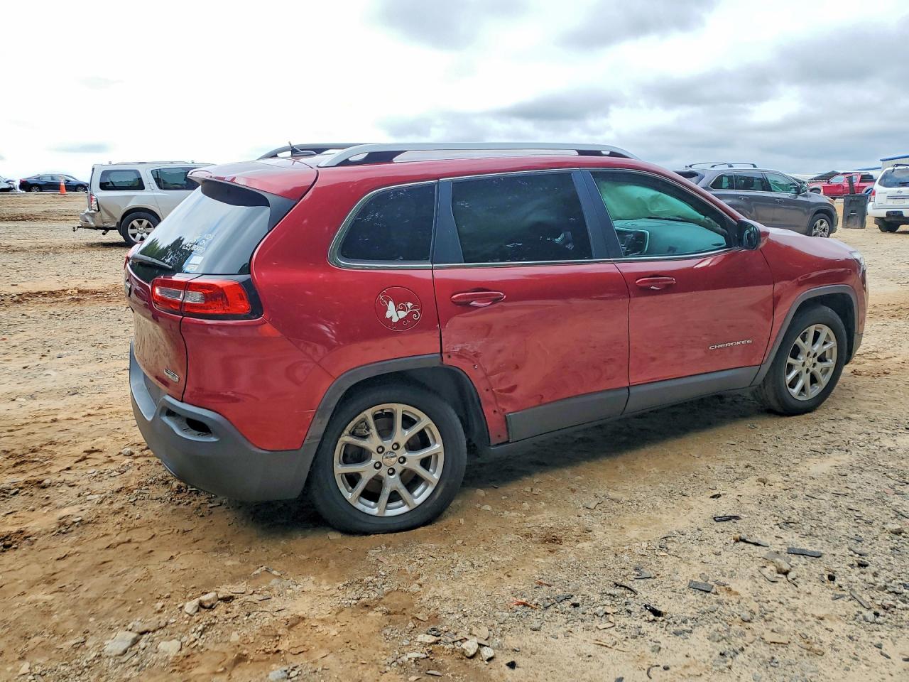 2014 Jeep Cherokee Latitude Burgundy vin: 1C4PJLCS8EW314011