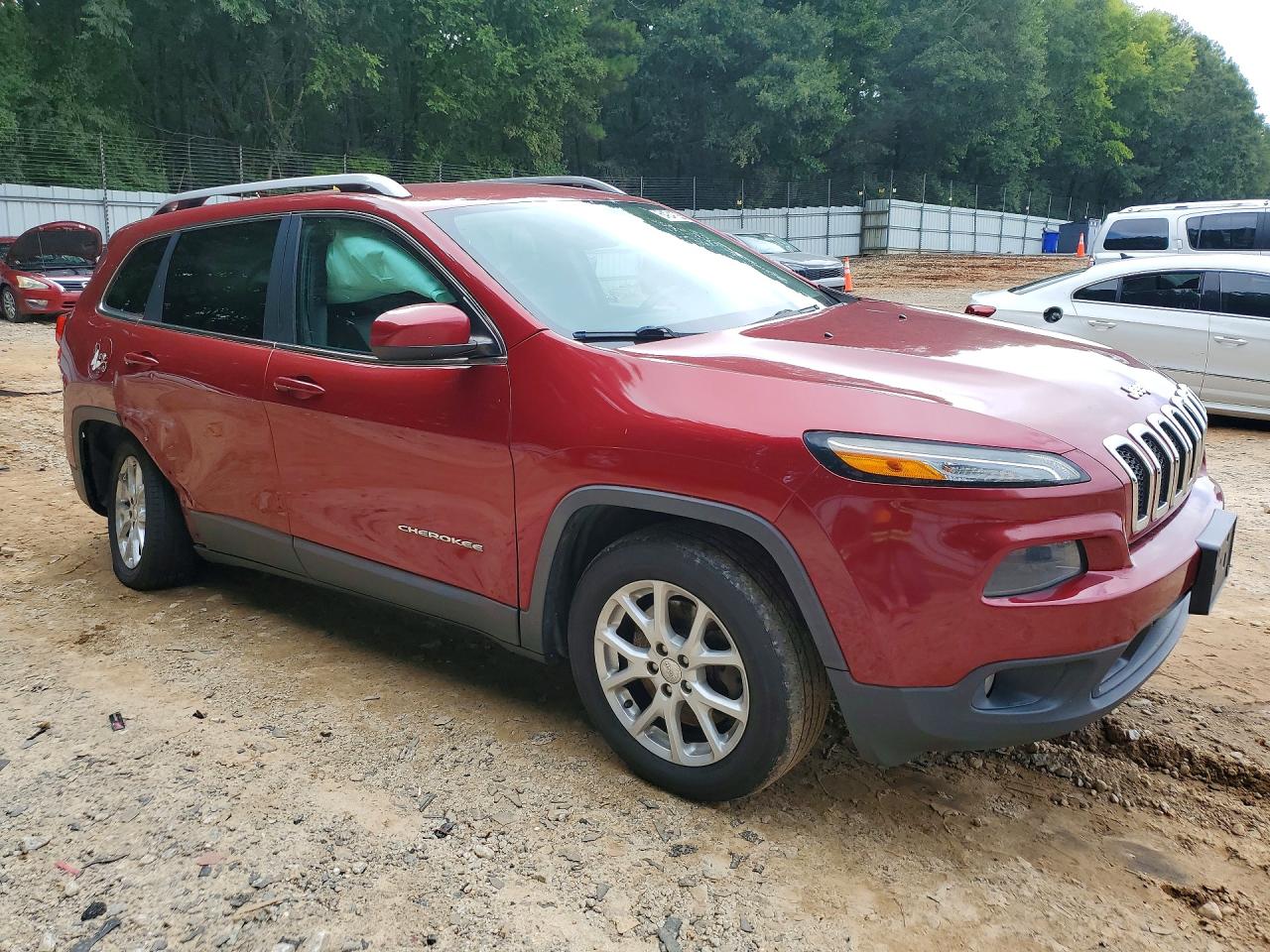 2014 Jeep Cherokee Latitude Burgundy vin: 1C4PJLCS8EW314011