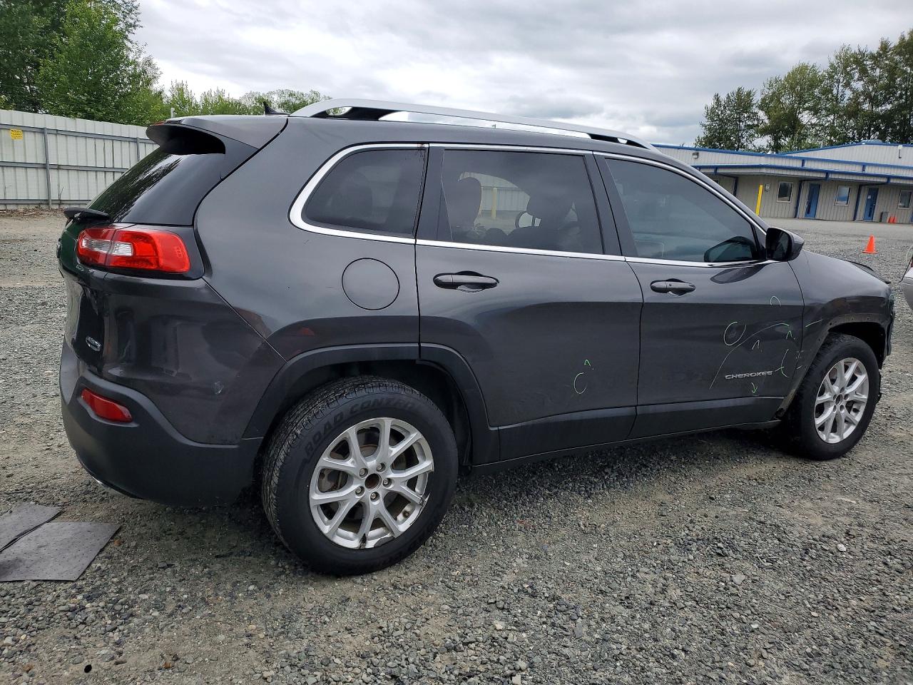 2015 Jeep Cherokee Latitude Серый vin: 1C4PJLCS8FW596653
