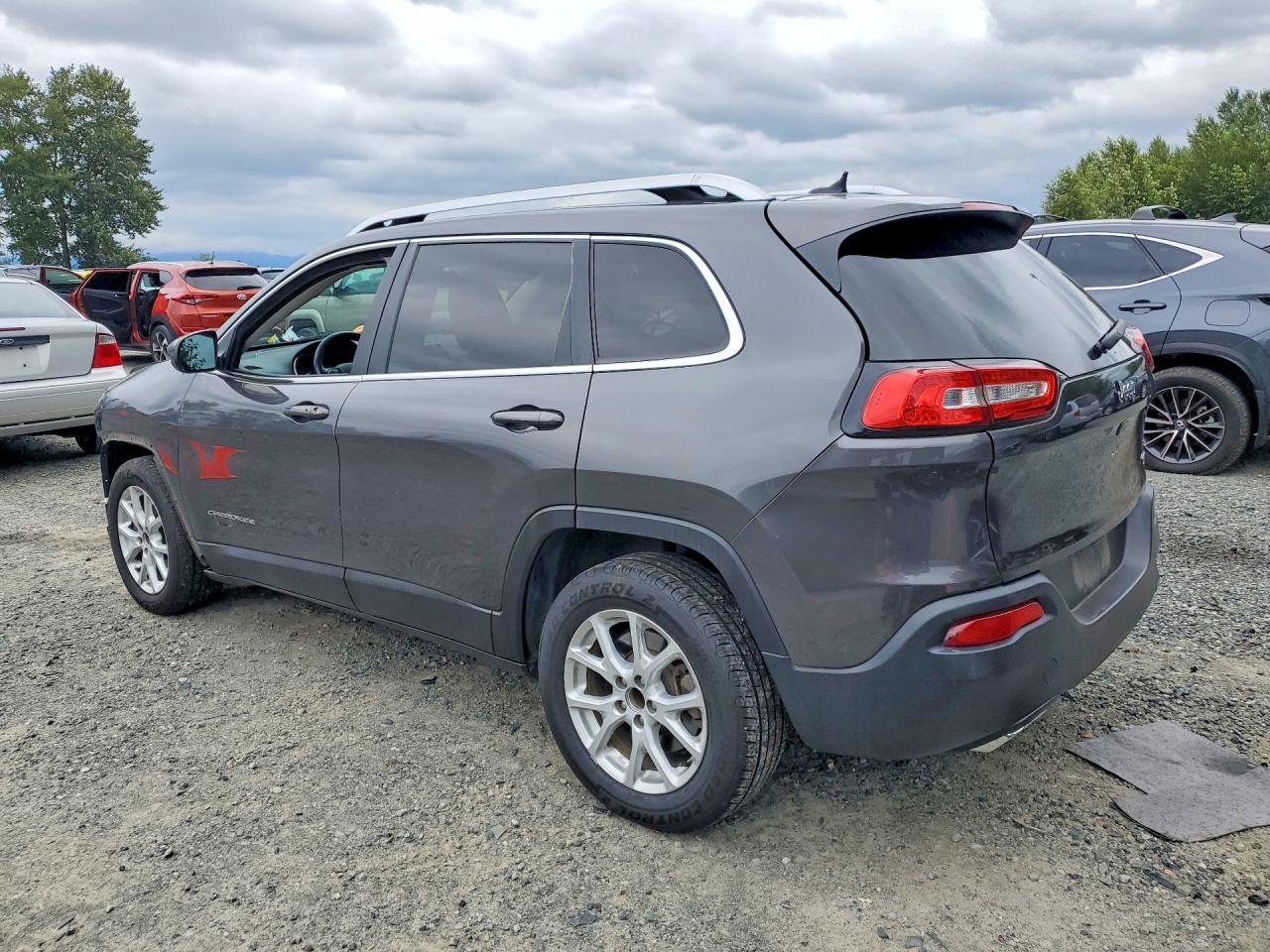 2015 Jeep Cherokee Latitude Серый vin: 1C4PJLCS8FW596653
