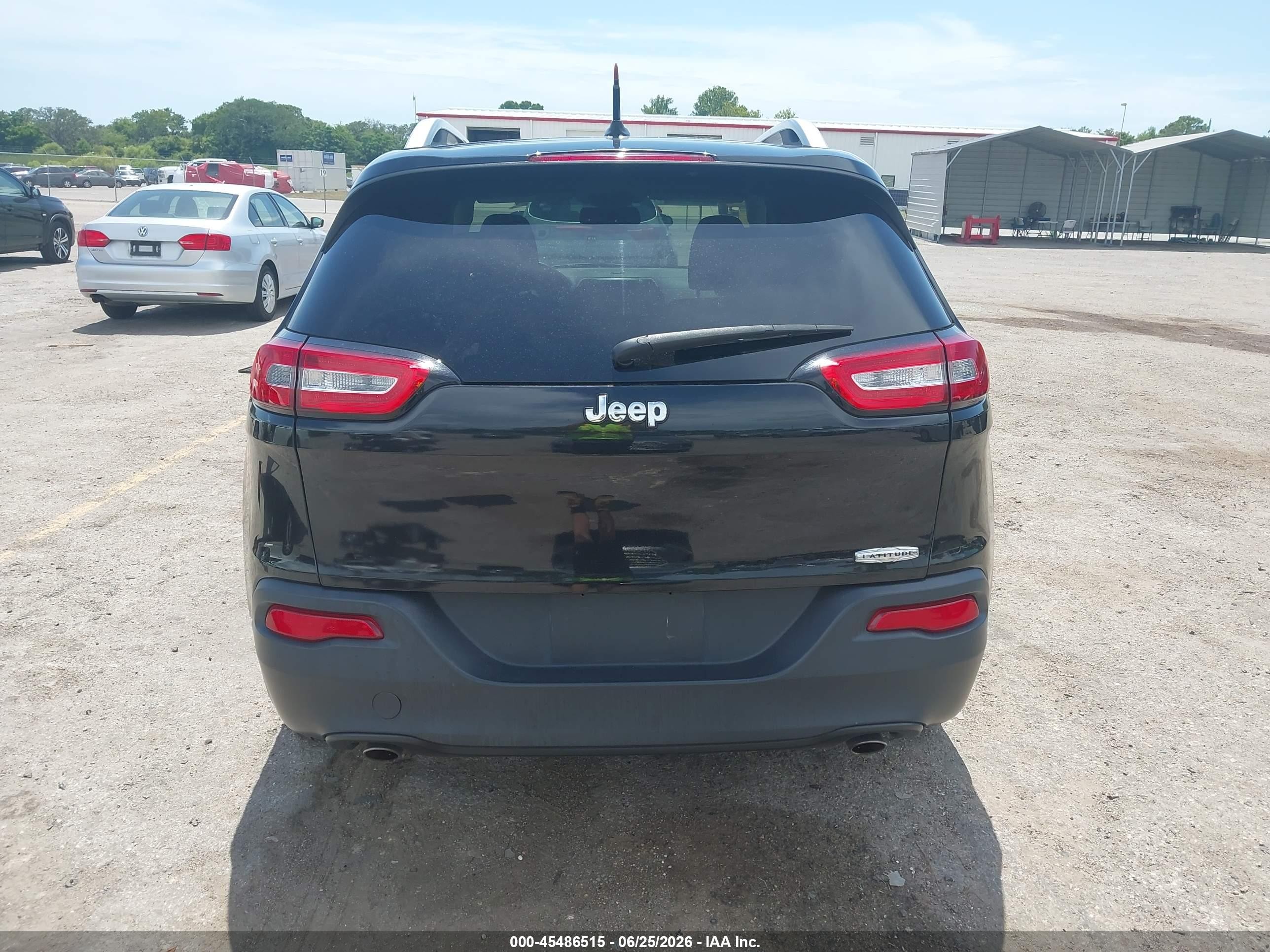 2014 Jeep Cherokee Latitude Black vin: 1C4PJLCS9EW143222