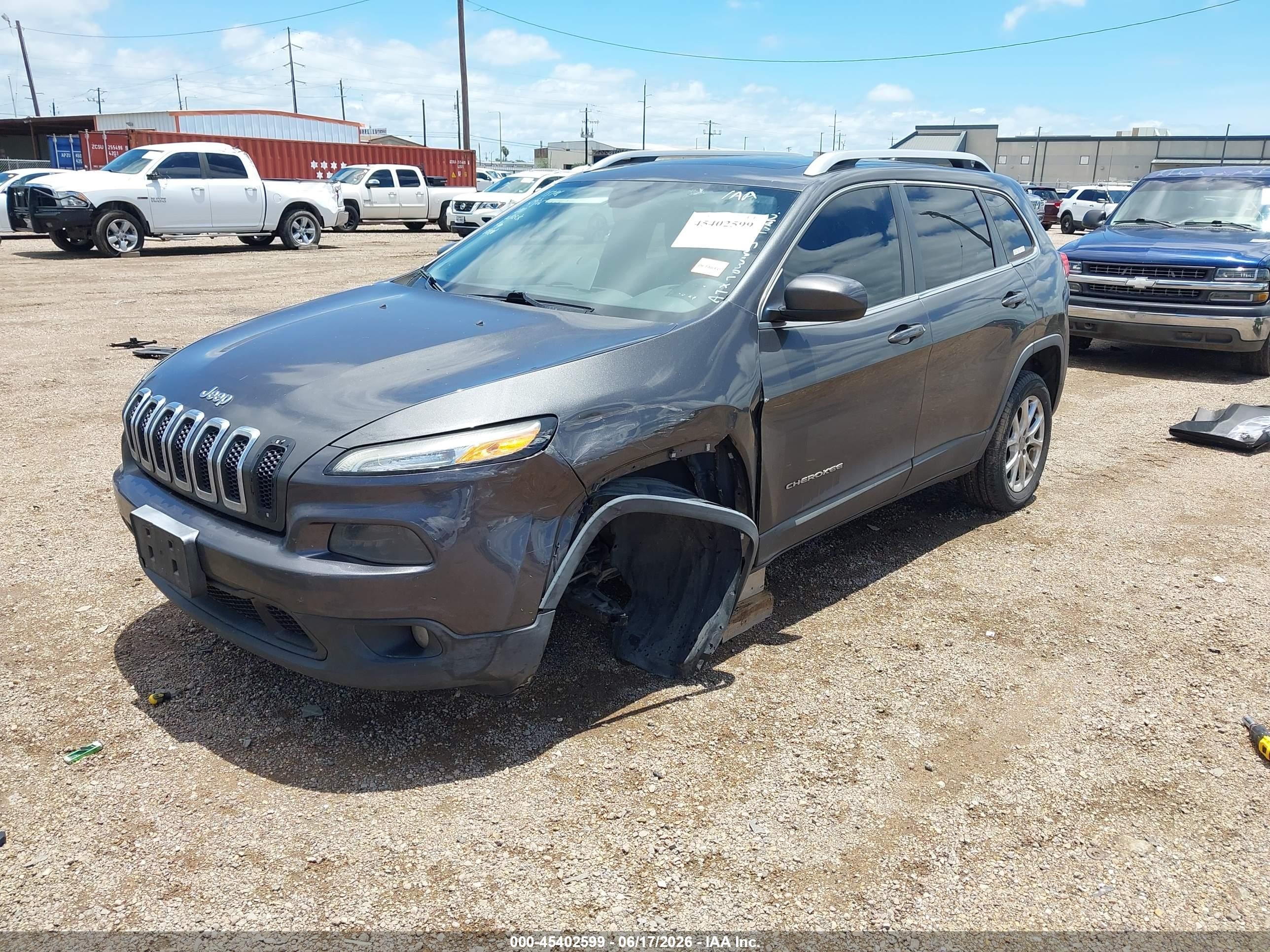2014 Jeep Cherokee Latitude Черный vin: 1C4PJLCS9EW246527