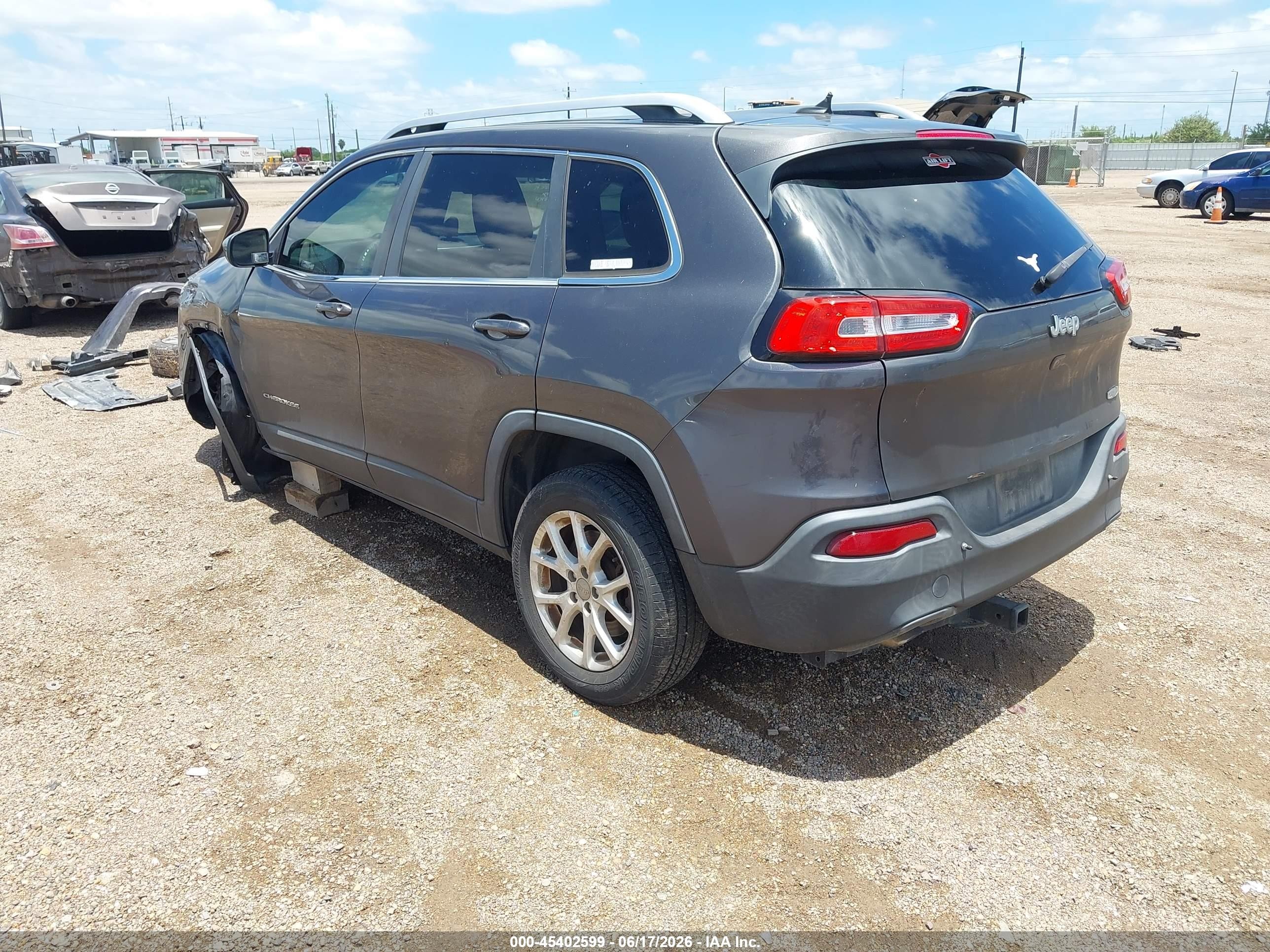 2014 Jeep Cherokee Latitude Черный vin: 1C4PJLCS9EW246527