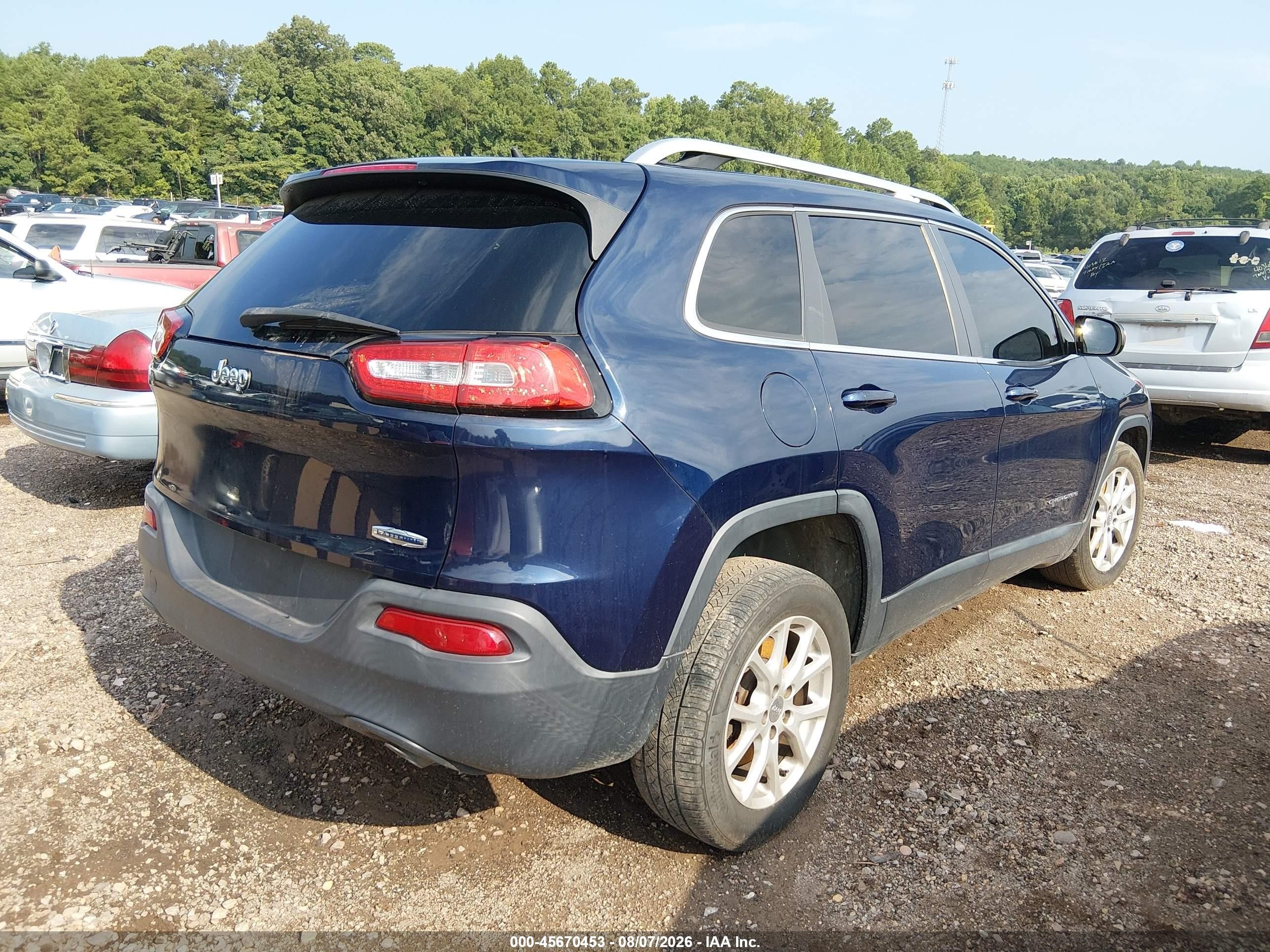 2014 Jeep Cherokee Latitude Blue vin: 1C4PJLCS9EW273694