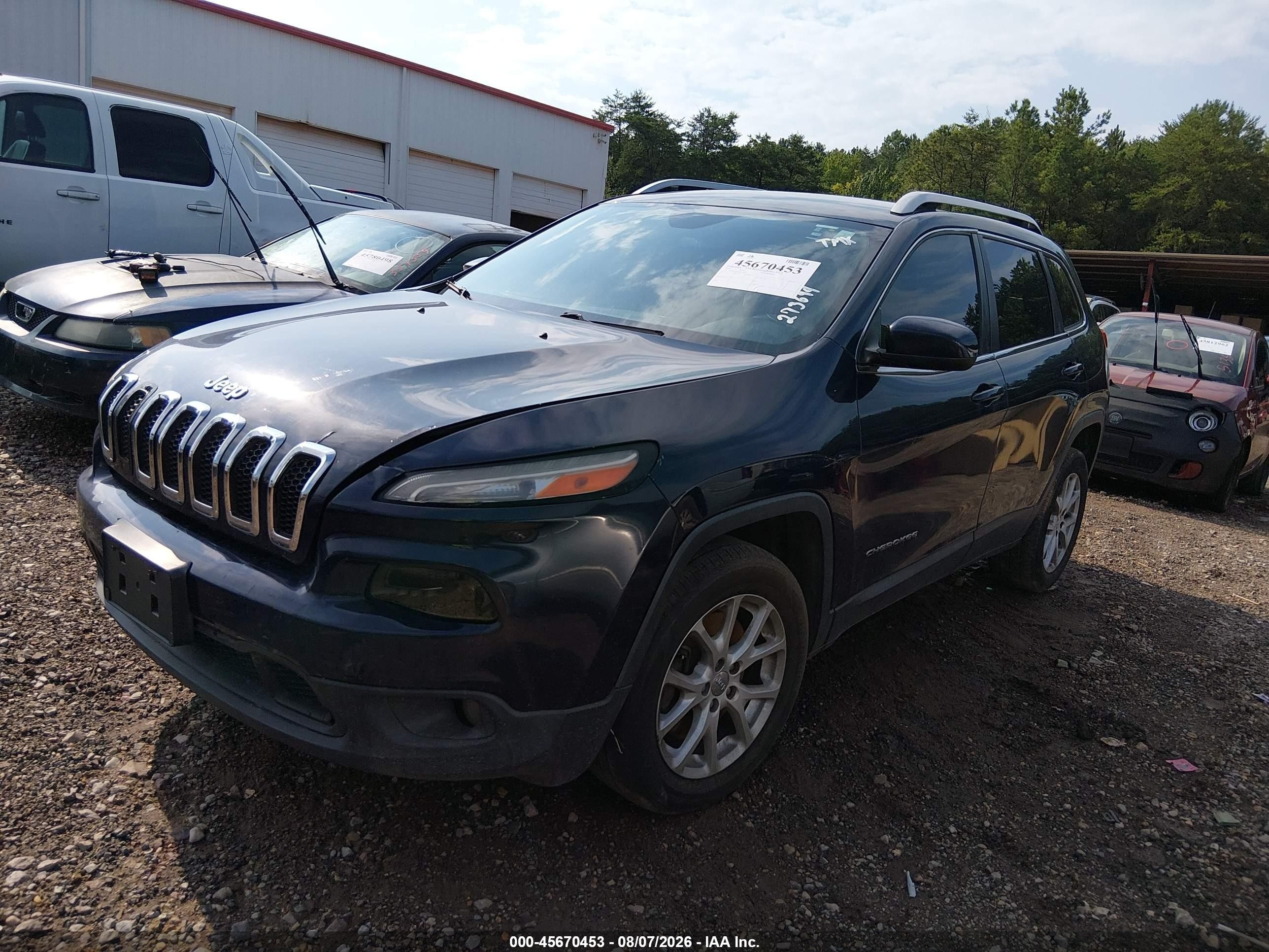 2014 Jeep Cherokee Latitude Blue vin: 1C4PJLCS9EW273694
