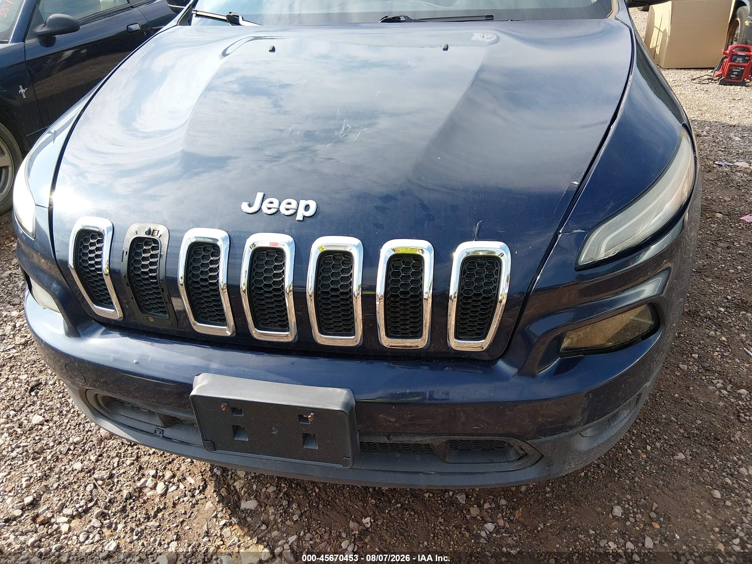 2014 Jeep Cherokee Latitude Blue vin: 1C4PJLCS9EW273694
