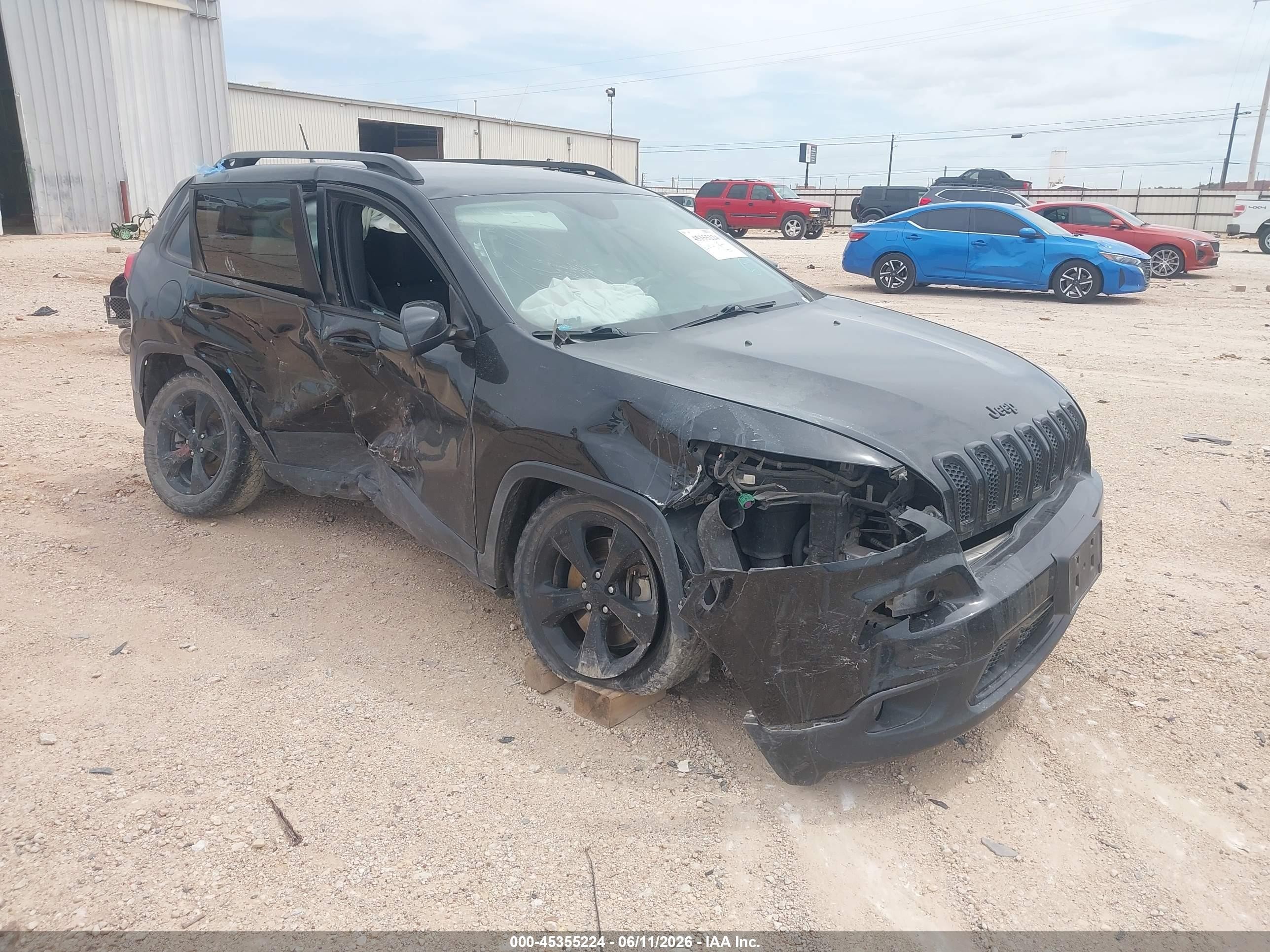 2015 Jeep Cherokee Latitude Altitude Black vin: 1C4PJLCSXFW742079