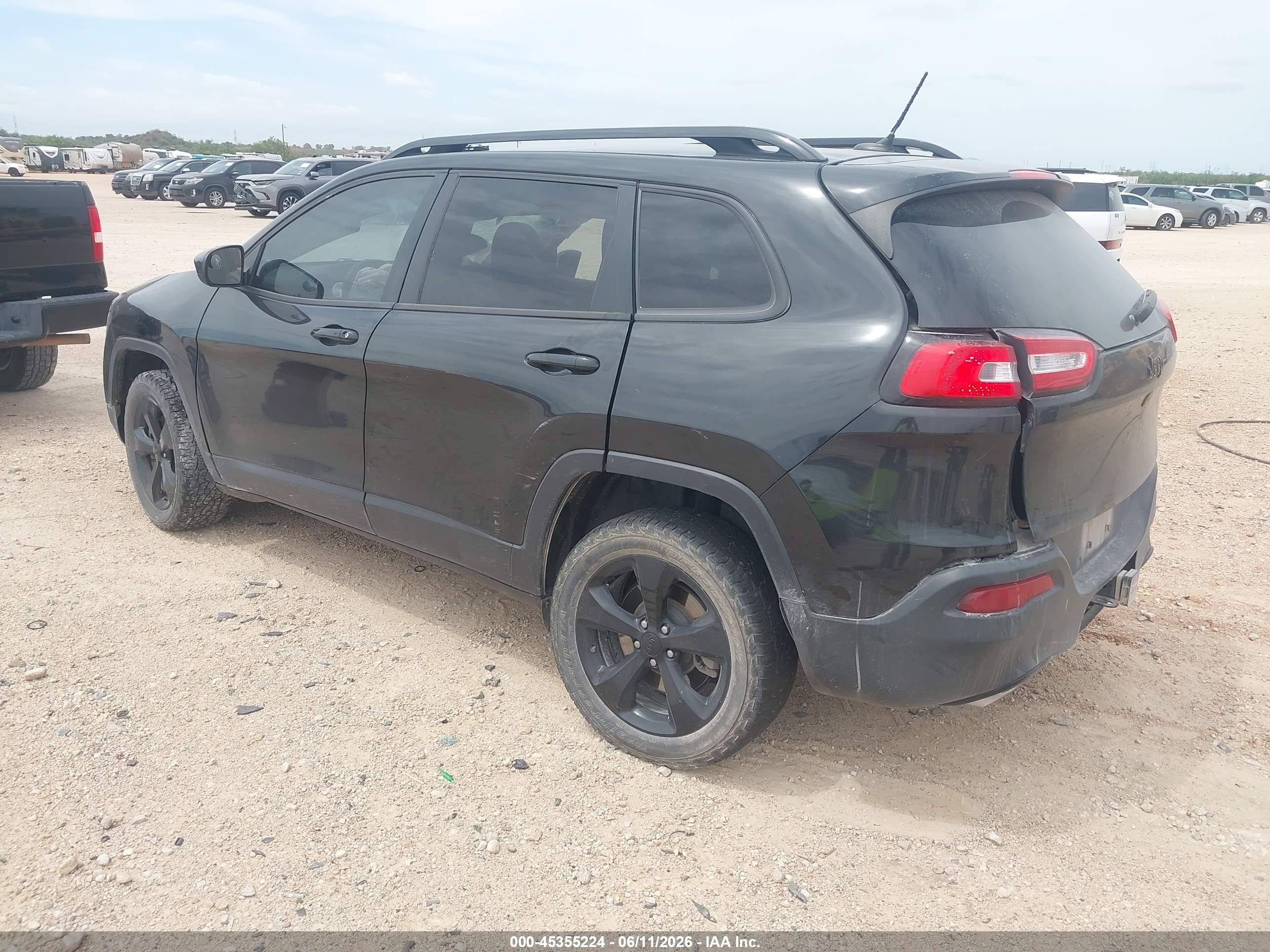 2015 Jeep Cherokee Latitude Altitude Black vin: 1C4PJLCSXFW742079