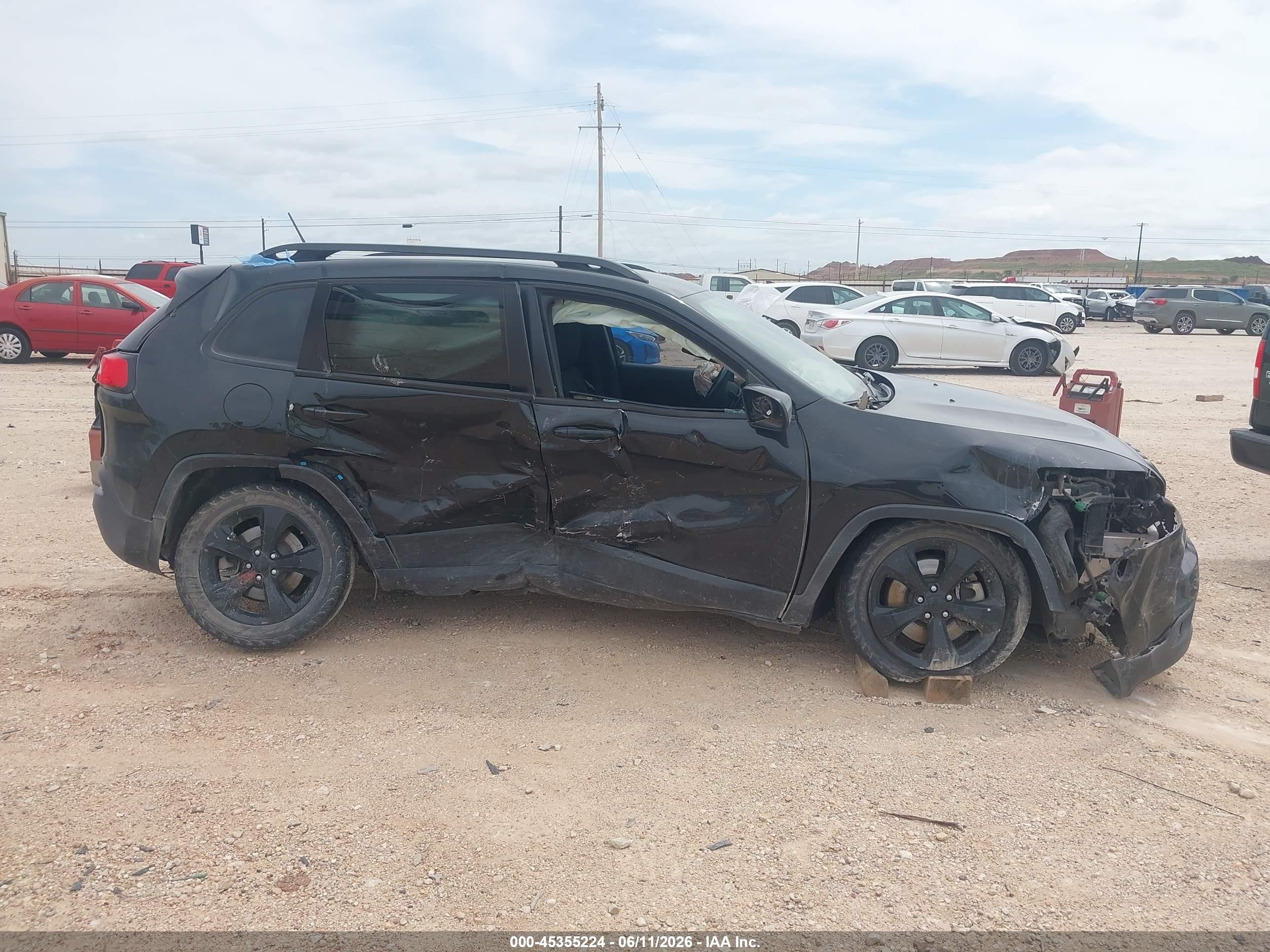 2015 Jeep Cherokee Latitude Altitude Black vin: 1C4PJLCSXFW742079
