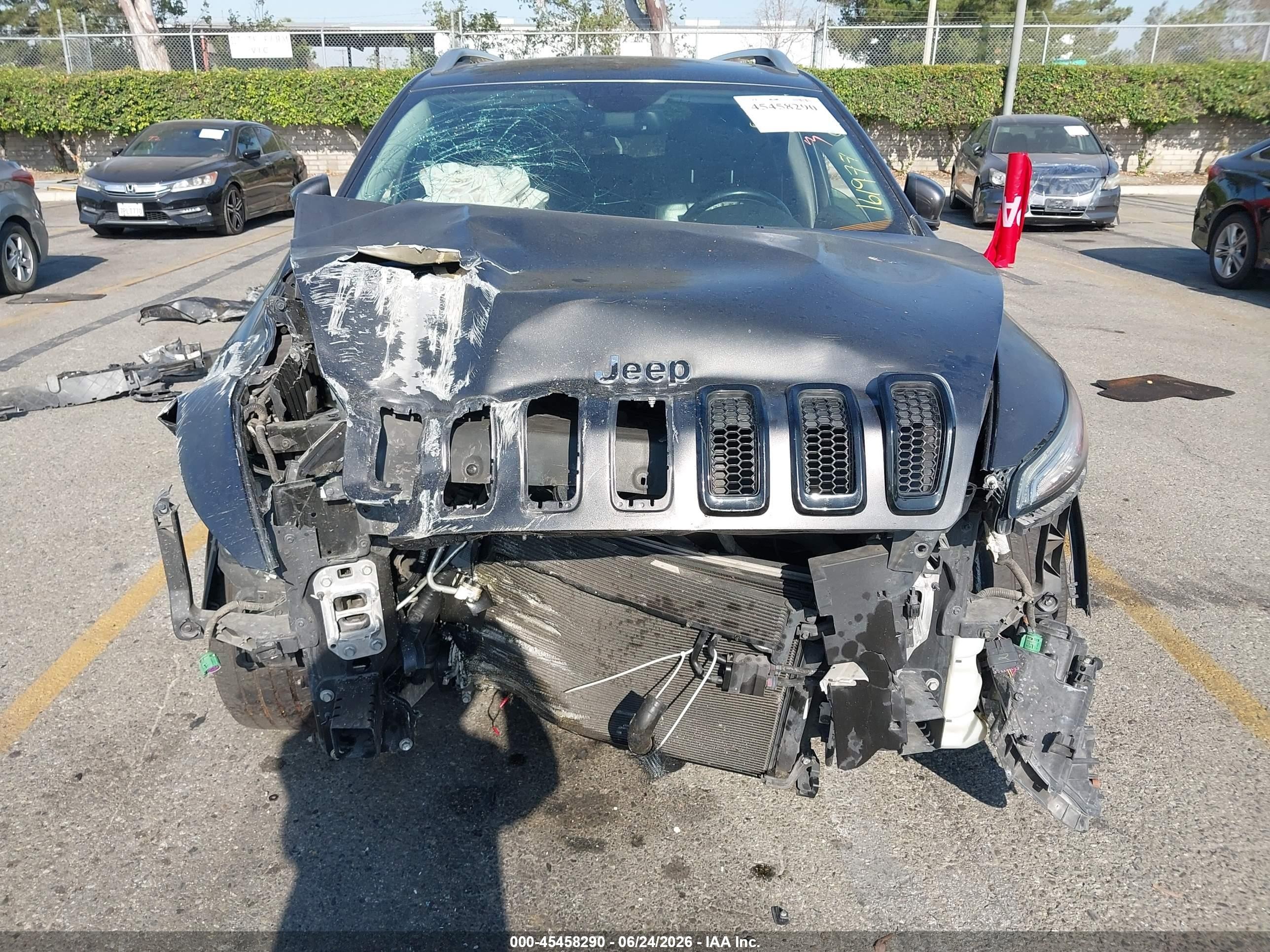 2014 Jeep Cherokee Limited Gray vin: 1C4PJLDB0EW161977