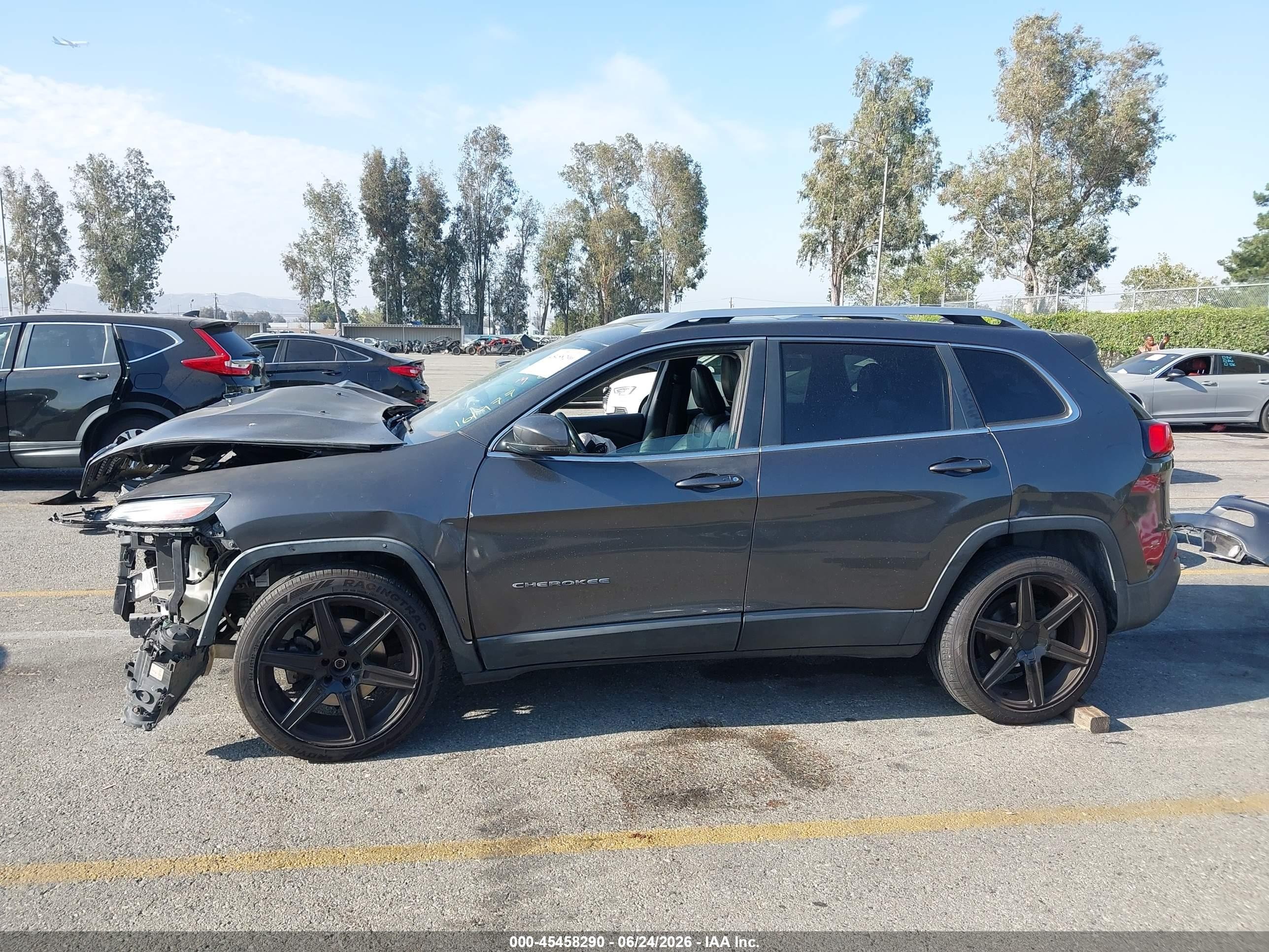 2014 Jeep Cherokee Limited Gray vin: 1C4PJLDB0EW161977