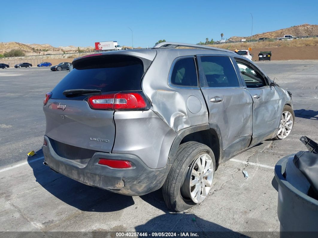 2017 Jeep Cherokee Limited Fwd Gray vin: 1C4PJLDB0HW513959