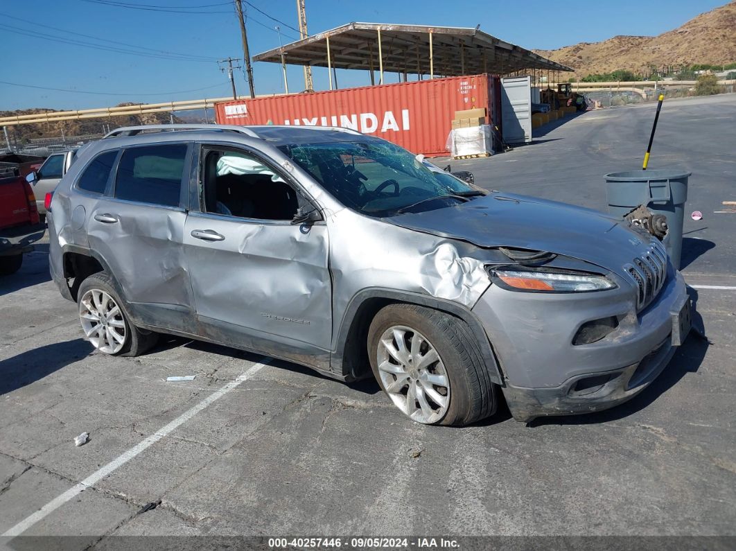 2017 Jeep Cherokee Limited Fwd Gray vin: 1C4PJLDB0HW513959