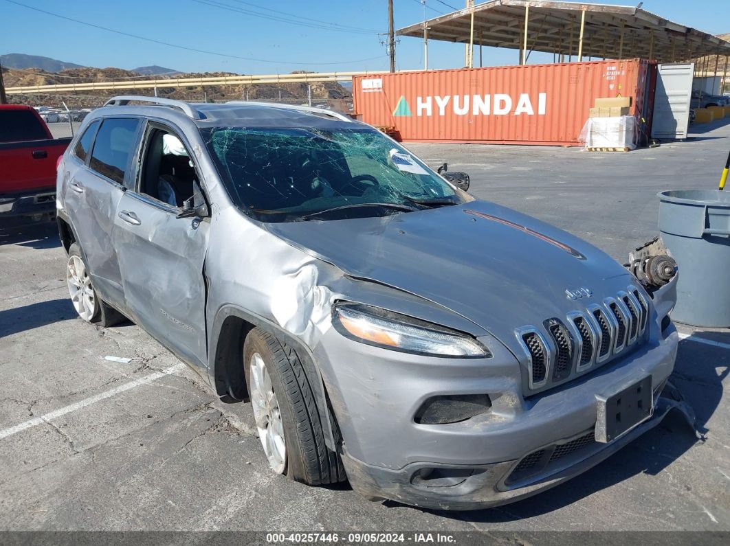 2017 Jeep Cherokee Limited Fwd Gray vin: 1C4PJLDB0HW513959