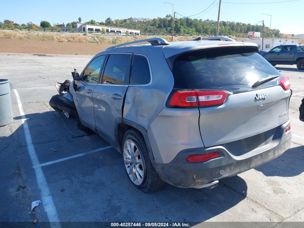 2017 Jeep Cherokee Limited Fwd Gray vin: 1C4PJLDB0HW513959