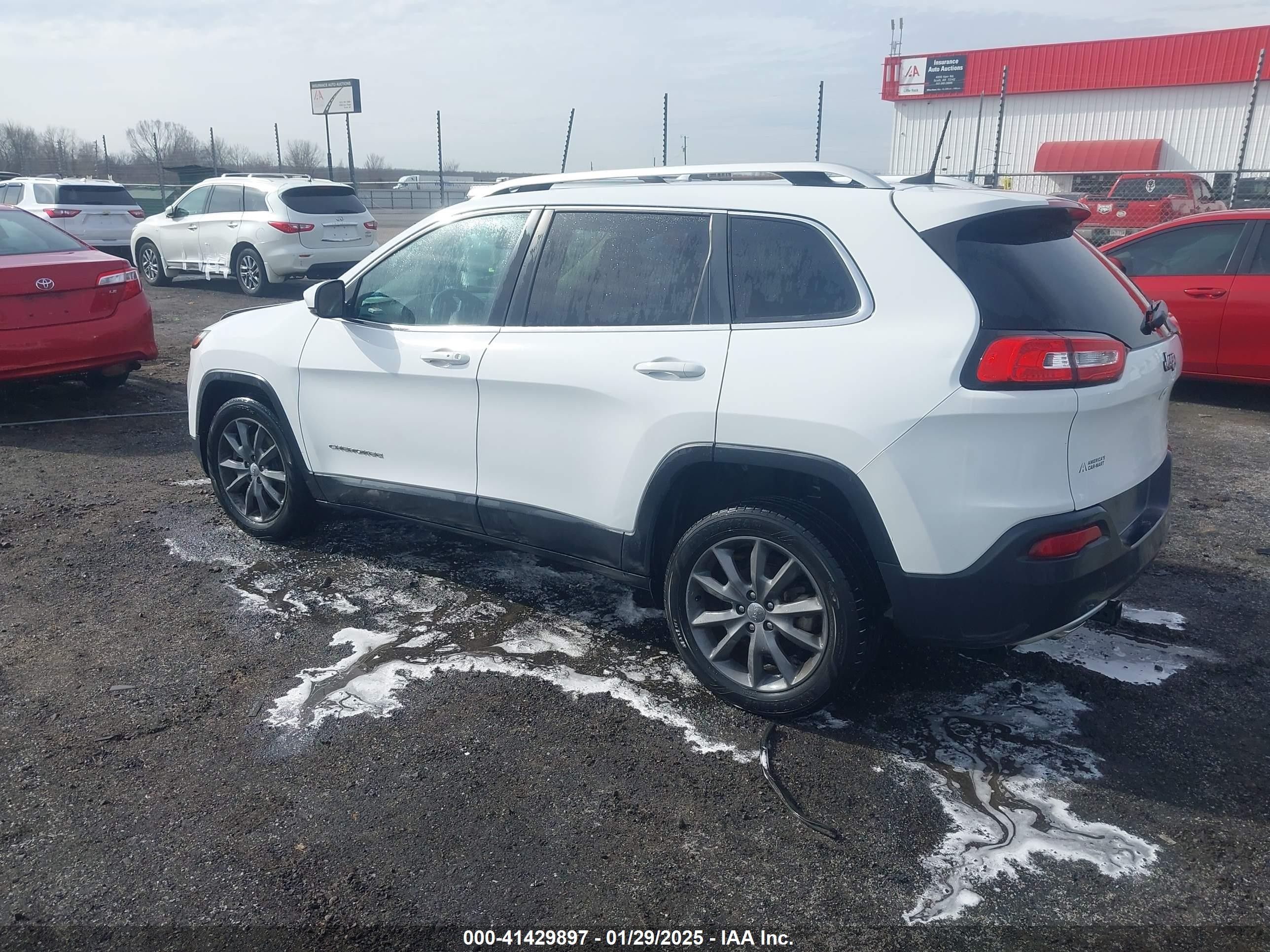 2017 Jeep Cherokee Limited Fwd White vin: 1C4PJLDB0HW516439