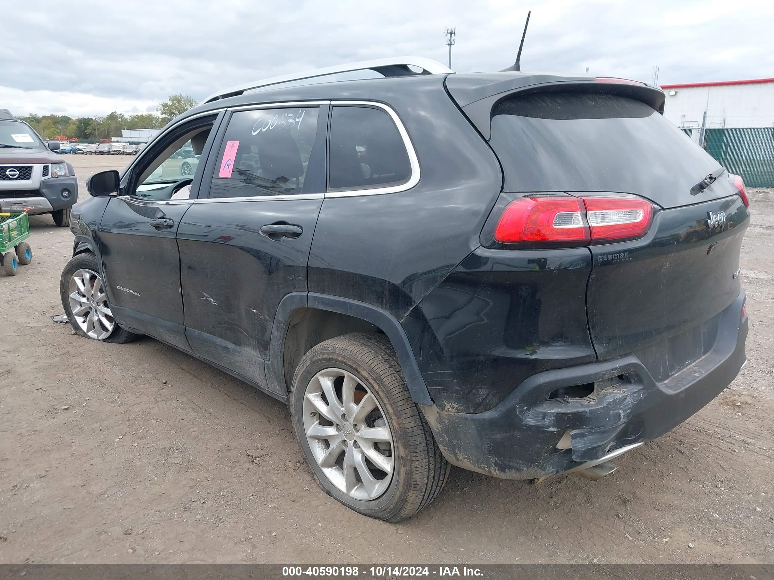 2017 Jeep Cherokee Limited Fwd Черный vin: 1C4PJLDB0HW522001
