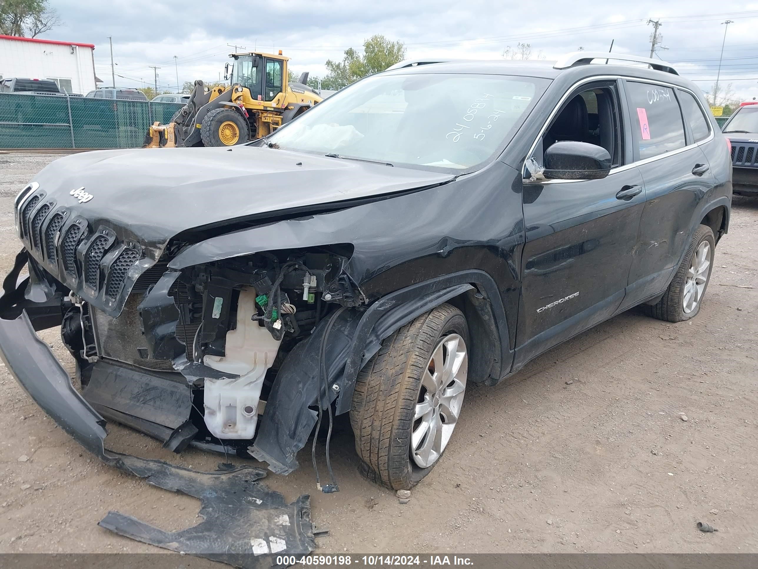 2017 Jeep Cherokee Limited Fwd Черный vin: 1C4PJLDB0HW522001
