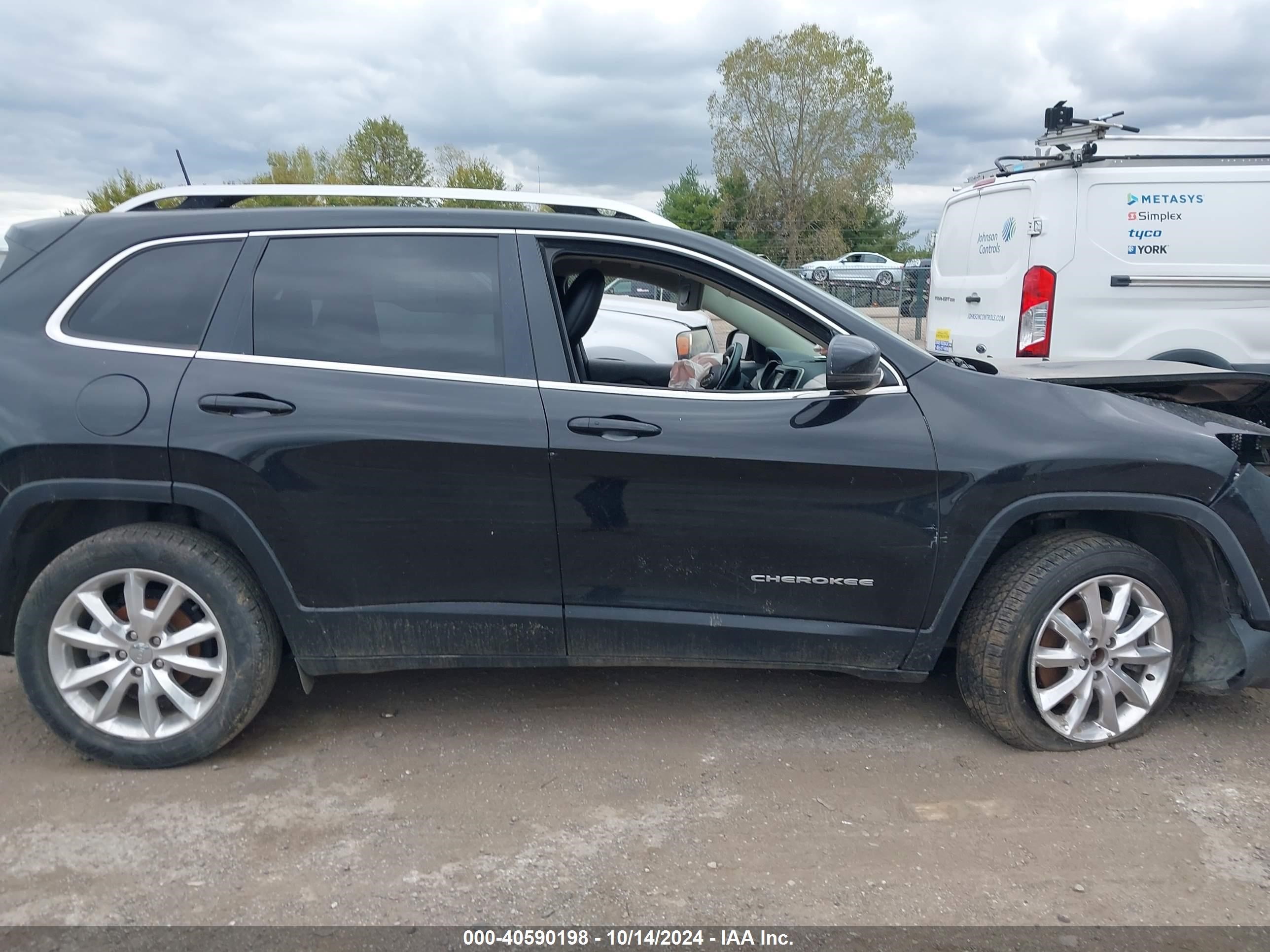 2017 Jeep Cherokee Limited Fwd Черный vin: 1C4PJLDB0HW522001