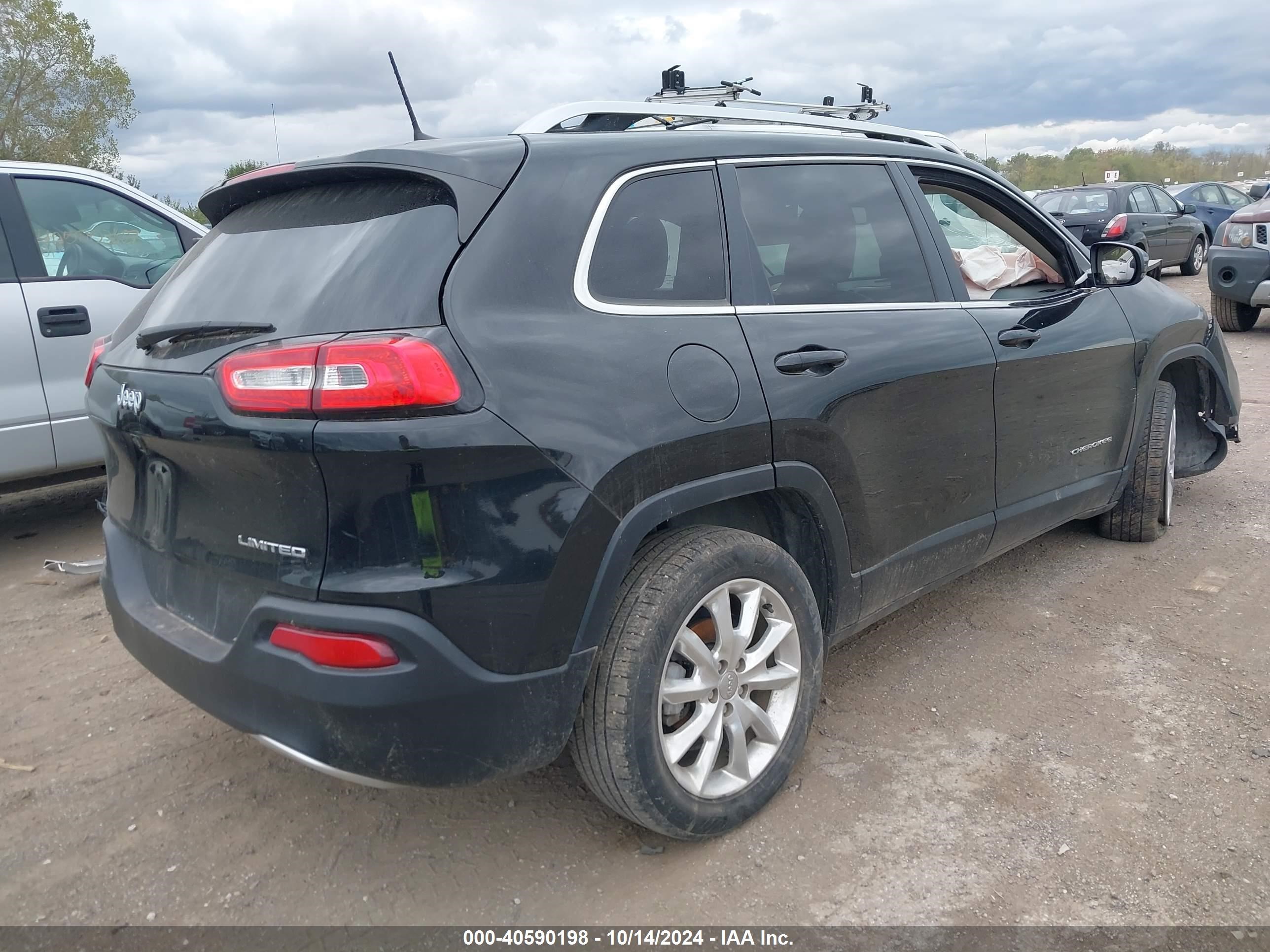 2017 Jeep Cherokee Limited Fwd Черный vin: 1C4PJLDB0HW522001