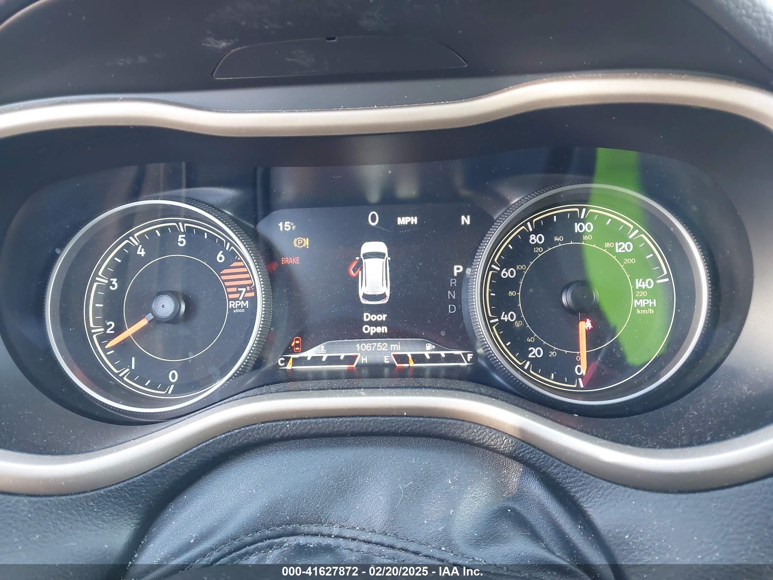 2017 Jeep Cherokee Limited Fwd Серый vin: 1C4PJLDB0HW539669