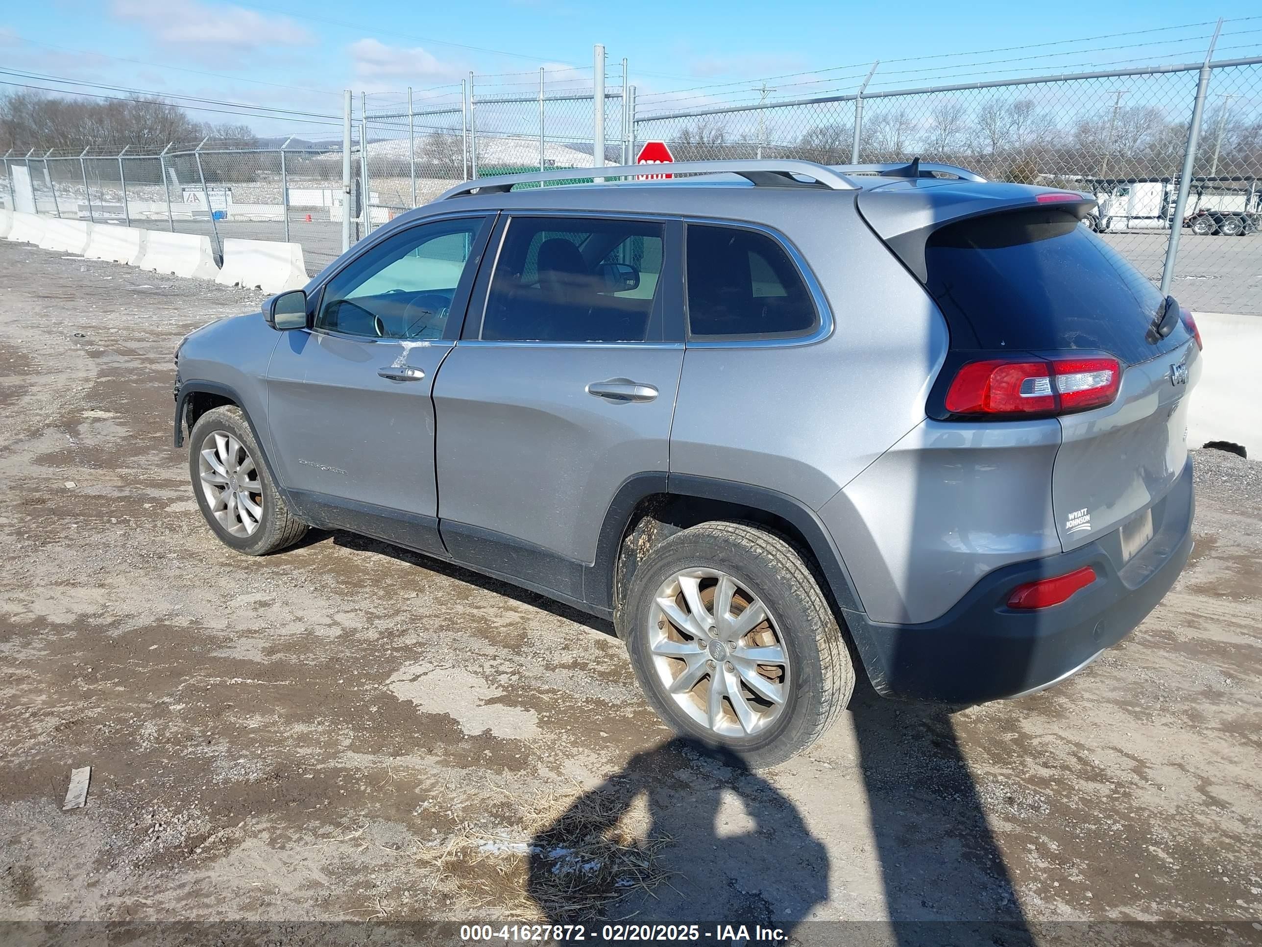 2017 Jeep Cherokee Limited Fwd Серый vin: 1C4PJLDB0HW539669