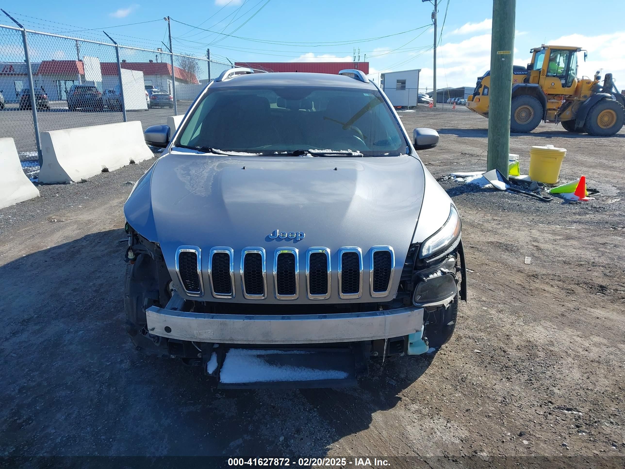2017 Jeep Cherokee Limited Fwd Серый vin: 1C4PJLDB0HW539669