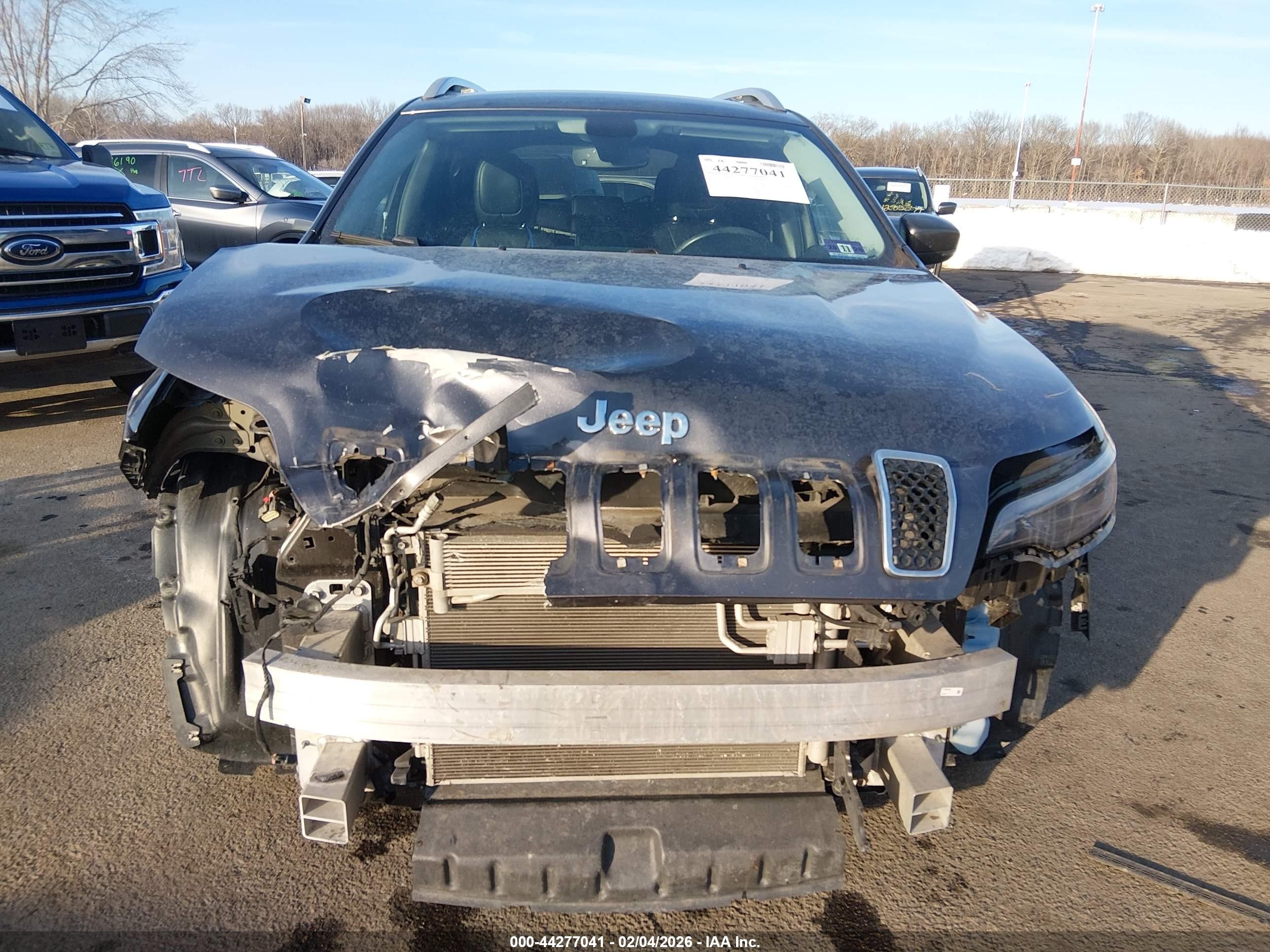 2019 Jeep Cherokee Limited Fwd Серый vin: 1C4PJLDB0KD346263