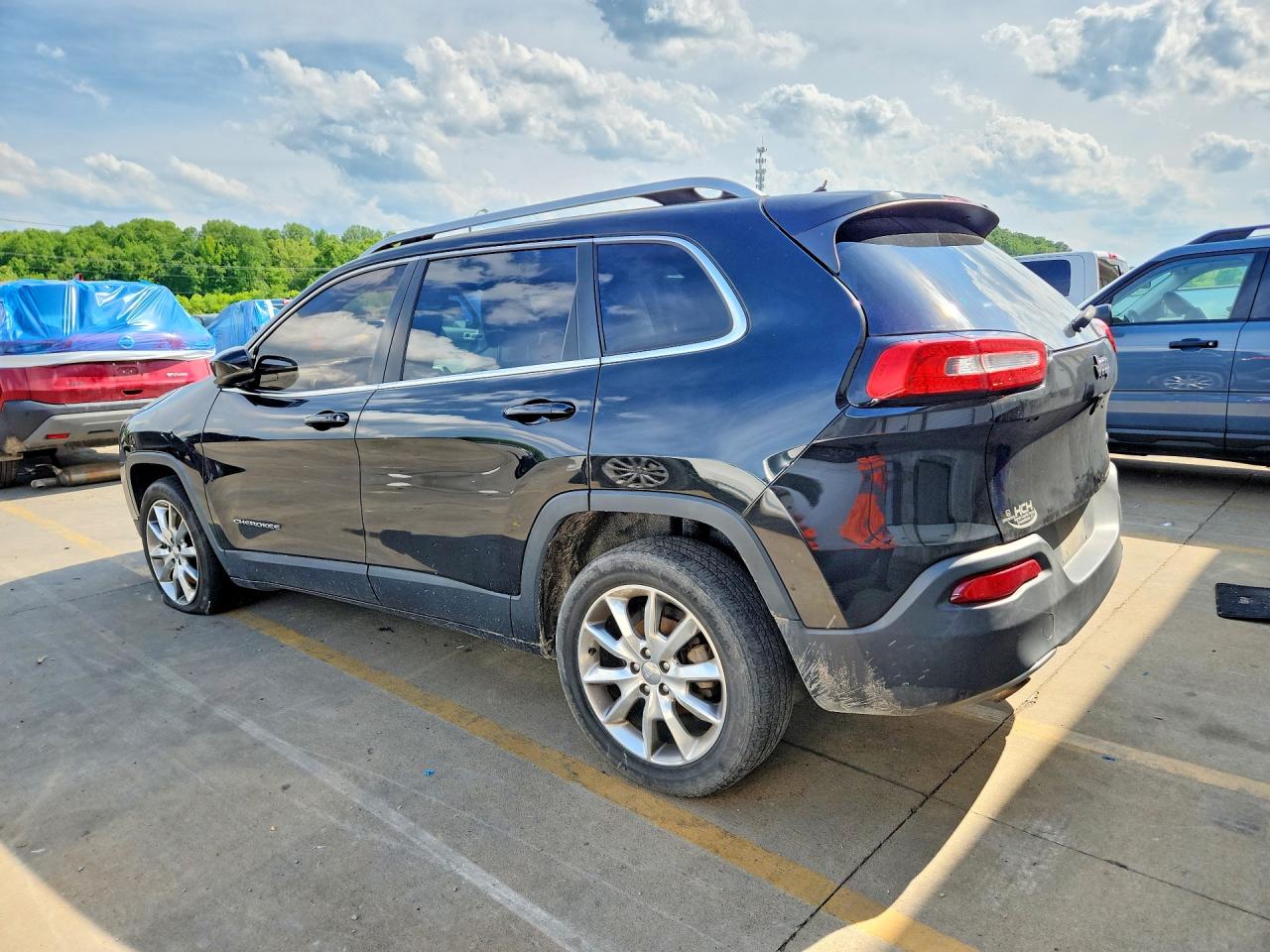 2014 Jeep Cherokee Limited Black vin: 1C4PJLDB1EW113288