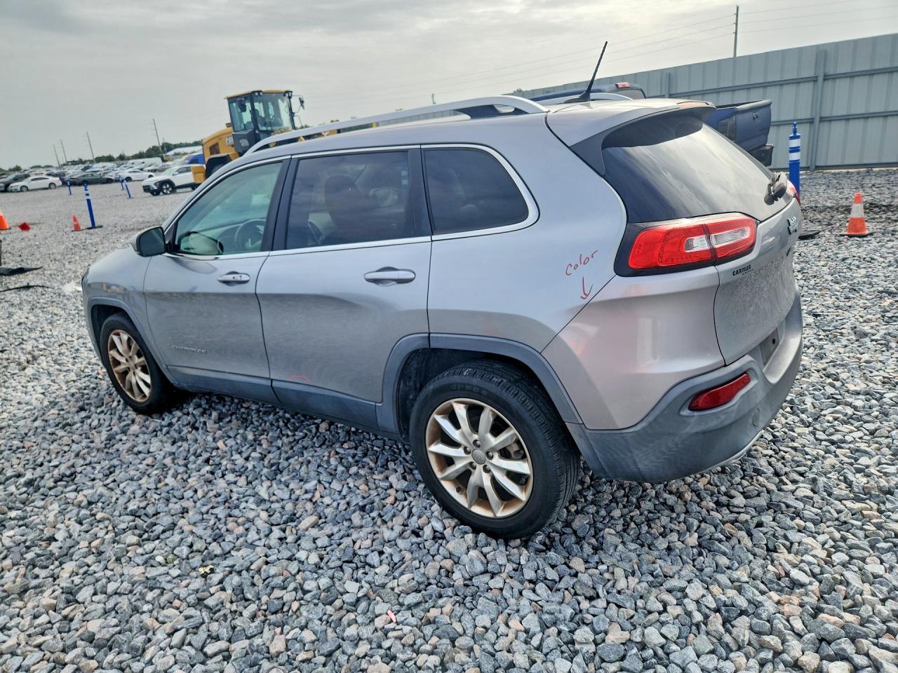 2014 Jeep Cherokee Limited Silver vin: 1C4PJLDB1EW129801