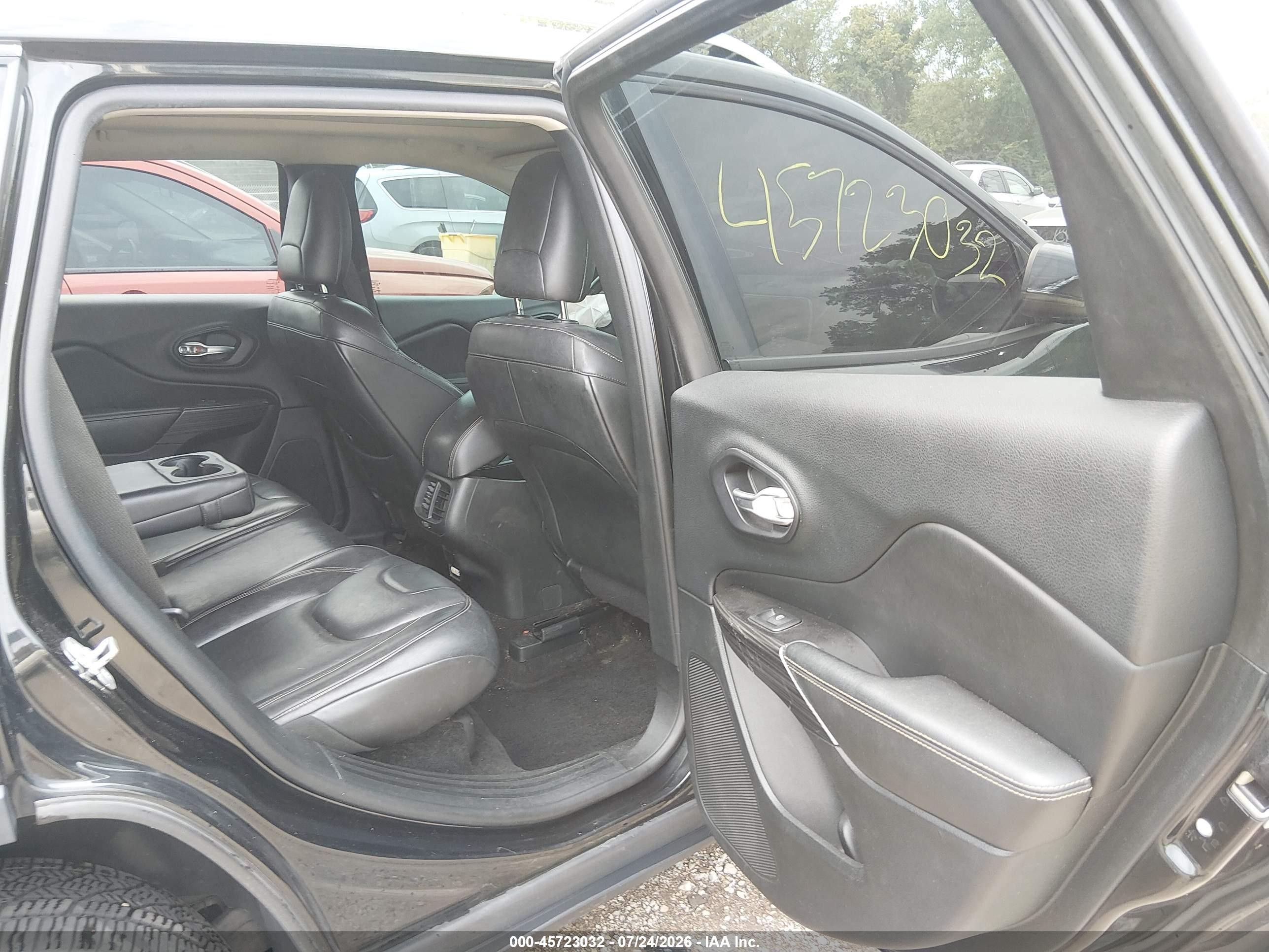 2014 Jeep Cherokee Limited Black vin: 1C4PJLDB1EW279262