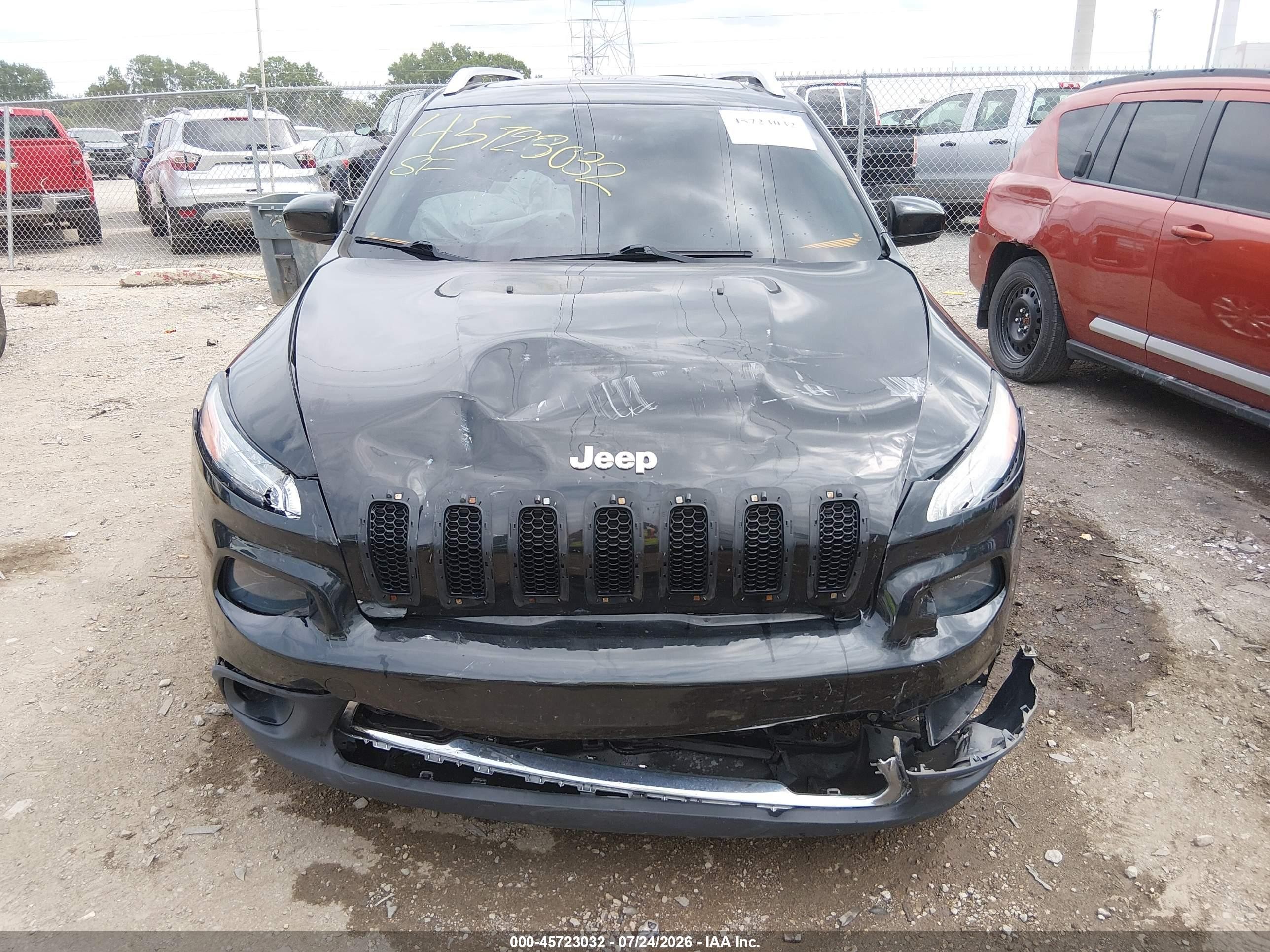 2014 Jeep Cherokee Limited Black vin: 1C4PJLDB1EW279262