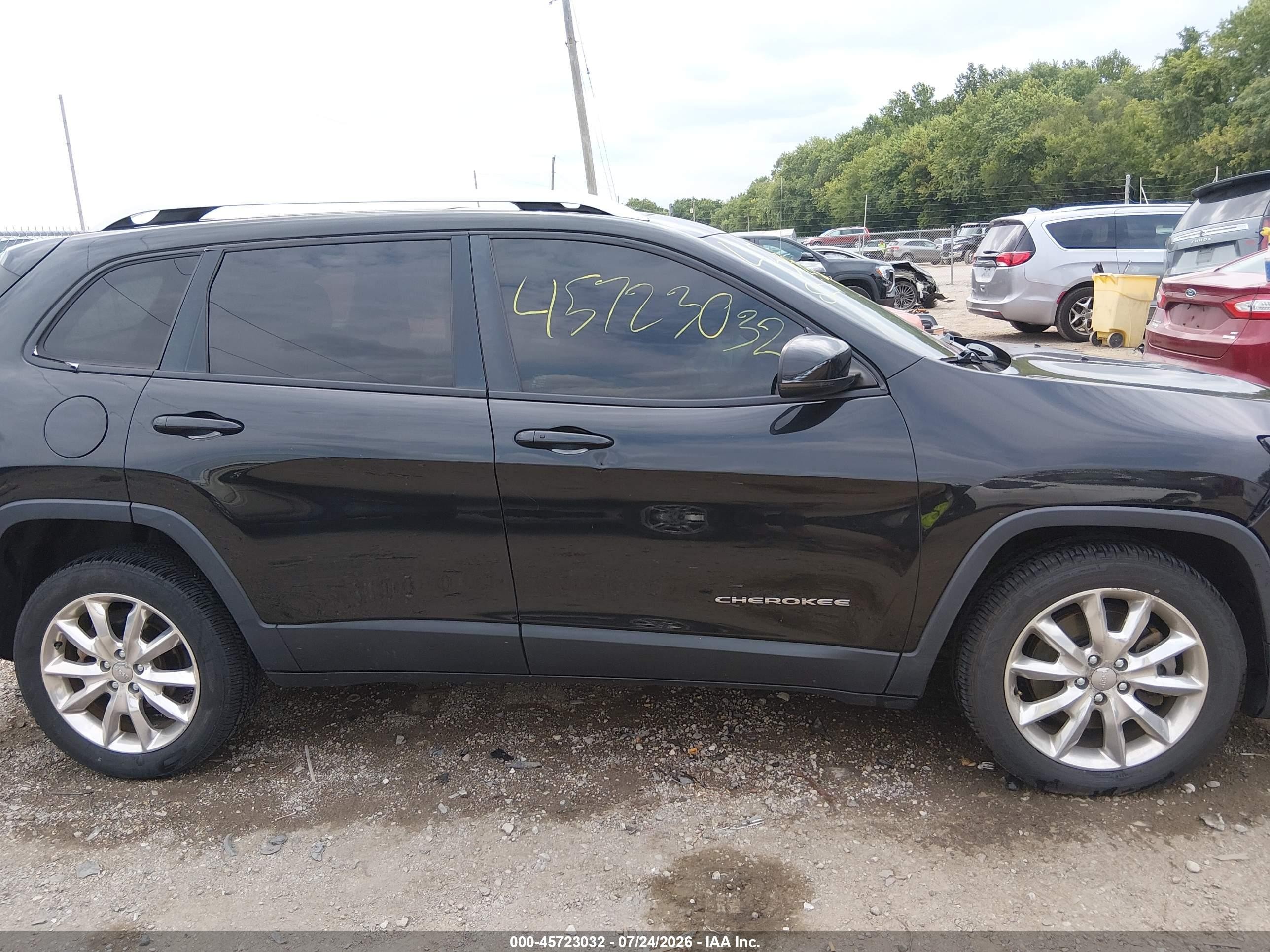 2014 Jeep Cherokee Limited Black vin: 1C4PJLDB1EW279262