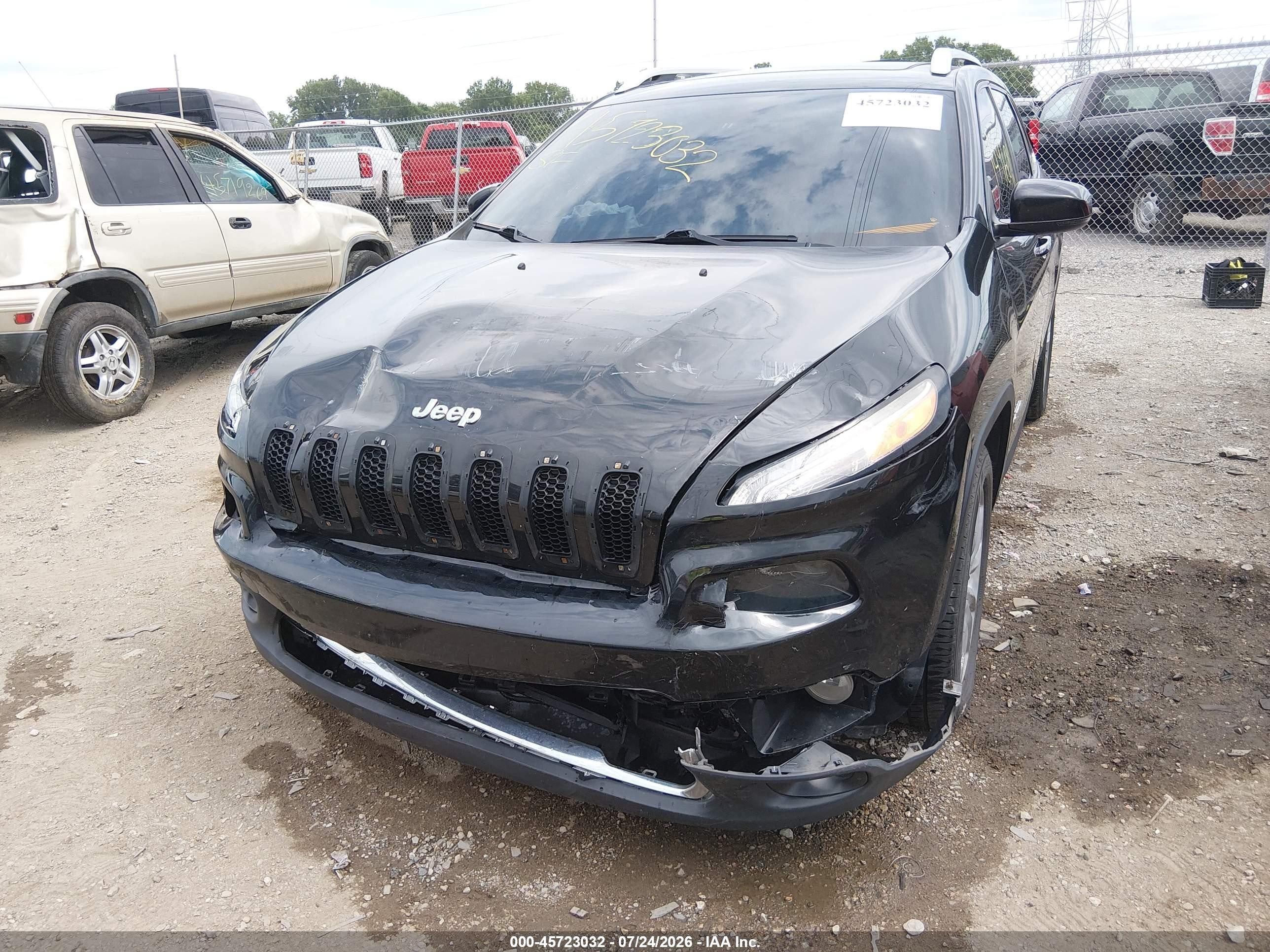 2014 Jeep Cherokee Limited Black vin: 1C4PJLDB1EW279262