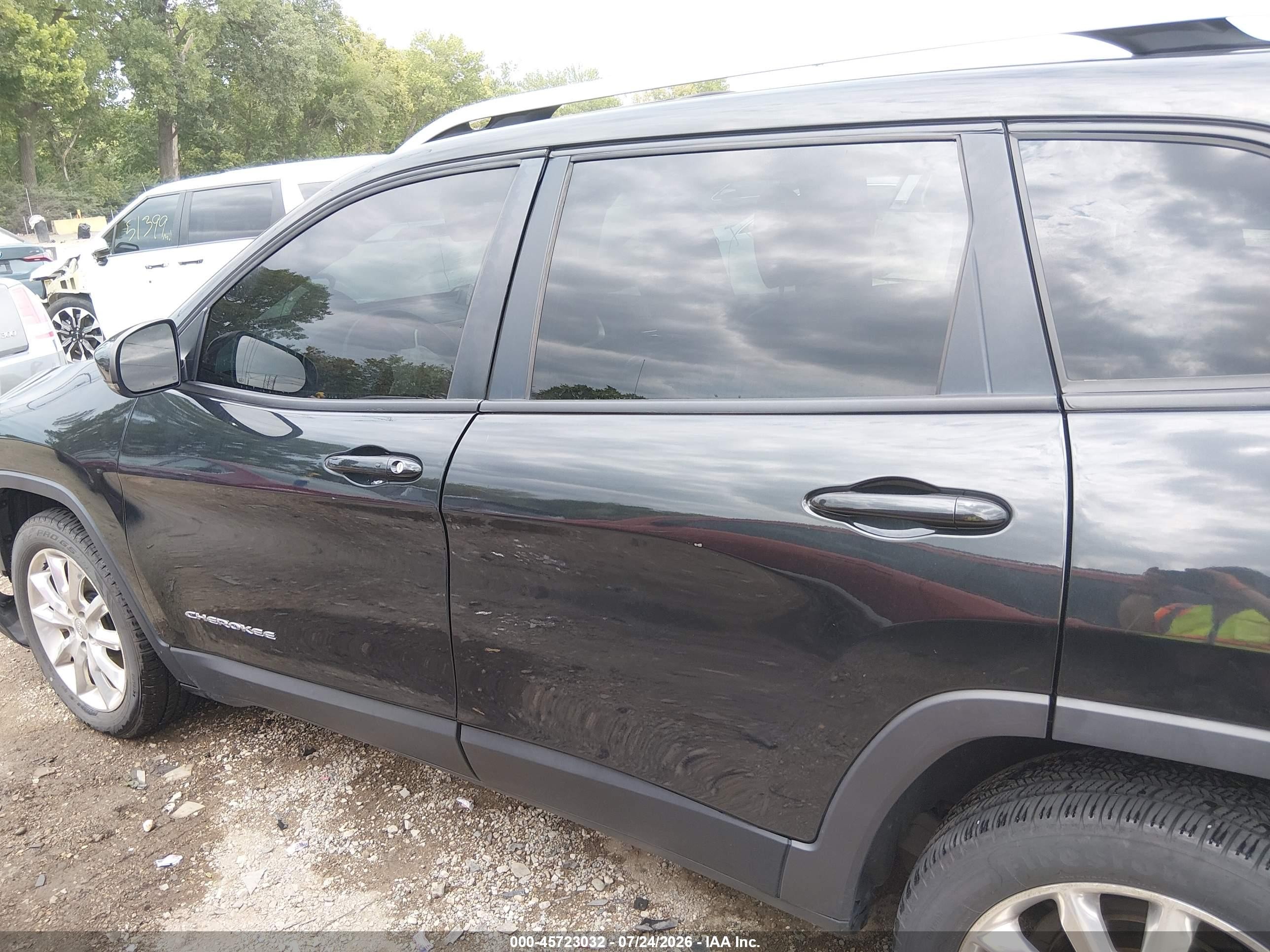 2014 Jeep Cherokee Limited Black vin: 1C4PJLDB1EW279262