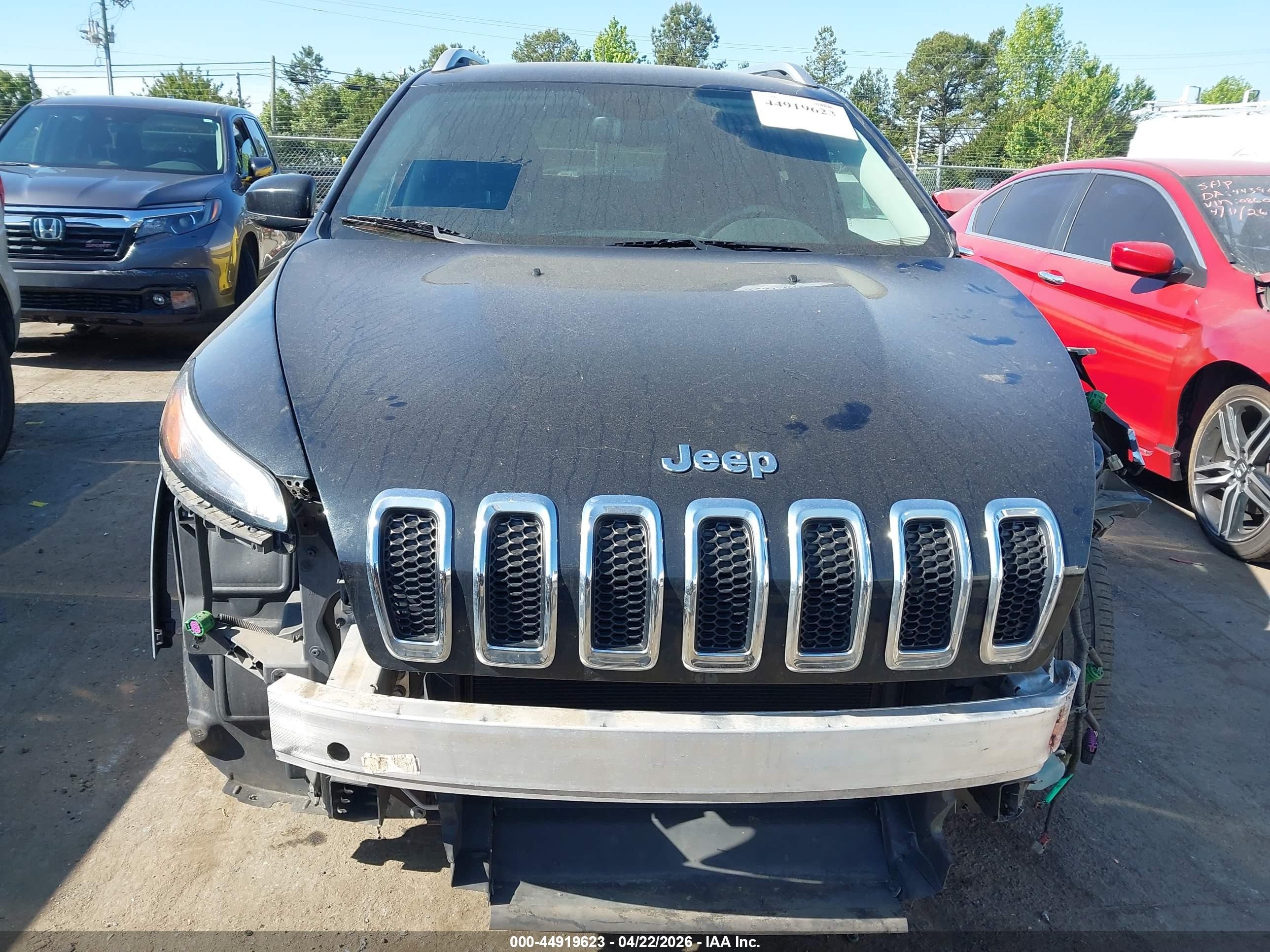 2015 Jeep Cherokee Limited Black vin: 1C4PJLDB1FW658599