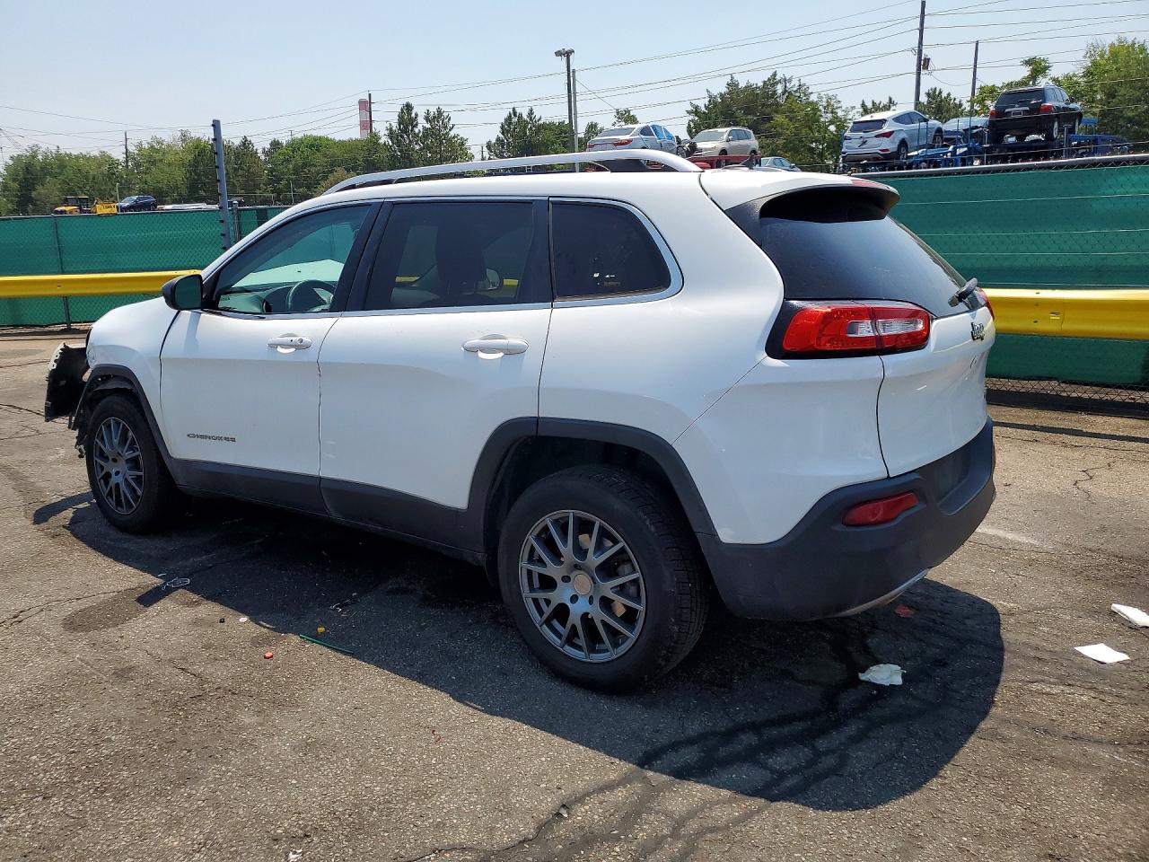 2015 Jeep Cherokee Limited White vin: 1C4PJLDB1FW753325
