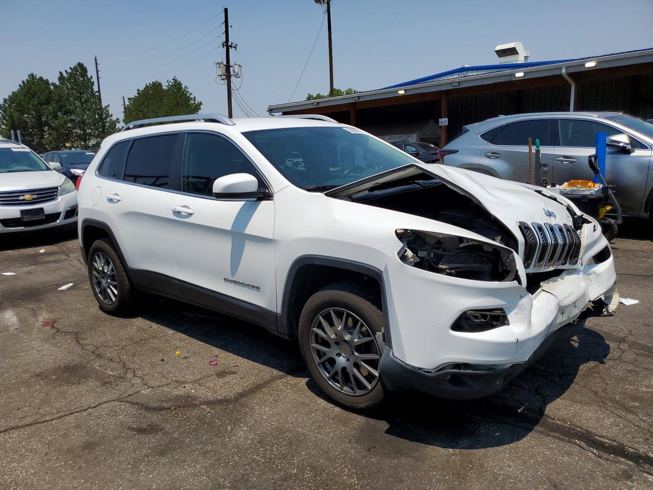 2015 Jeep Cherokee Limited White vin: 1C4PJLDB1FW753325