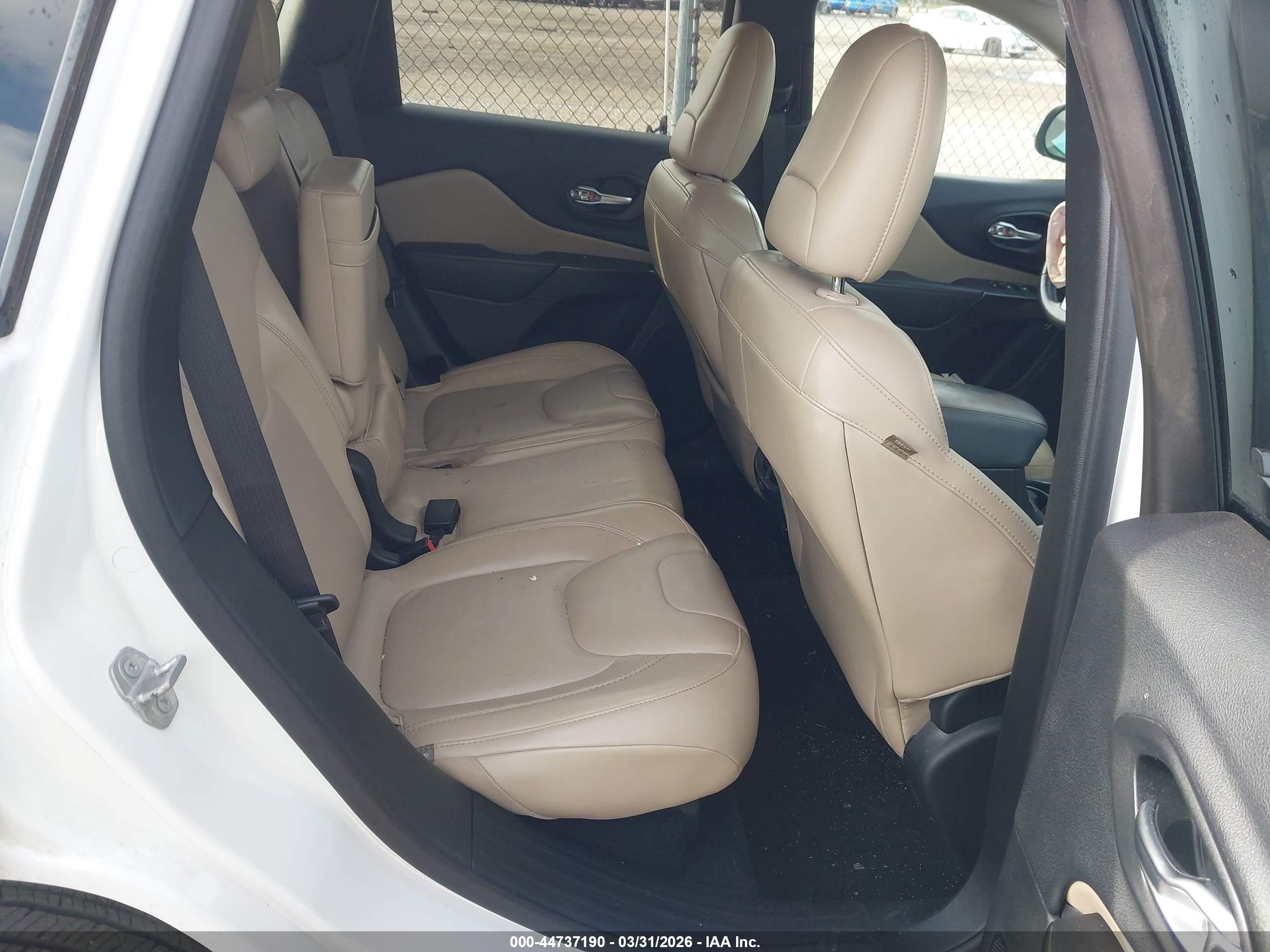 2016 Jeep Cherokee Limited Белый vin: 1C4PJLDB1GW158590
