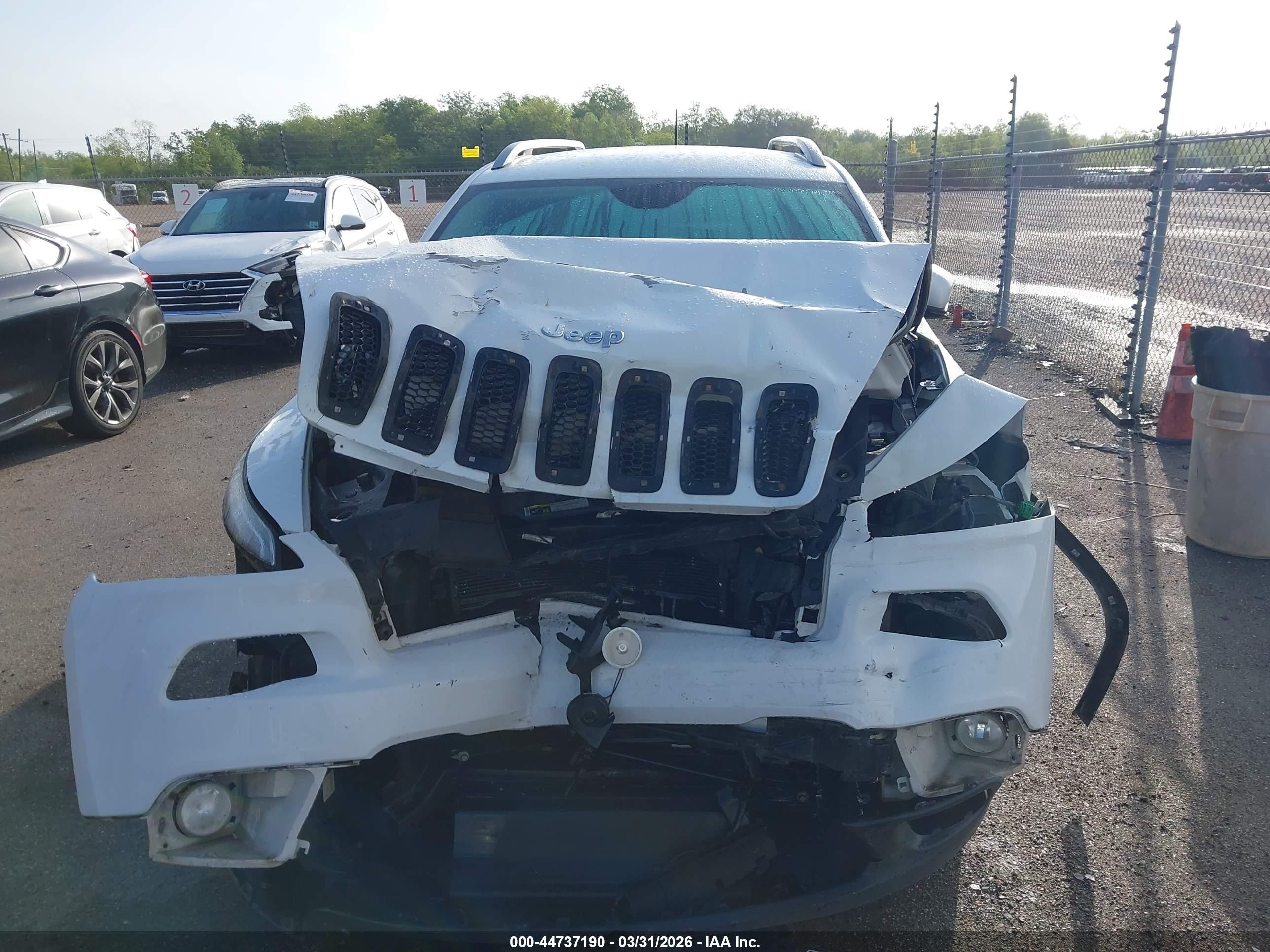 2016 Jeep Cherokee Limited Белый vin: 1C4PJLDB1GW158590