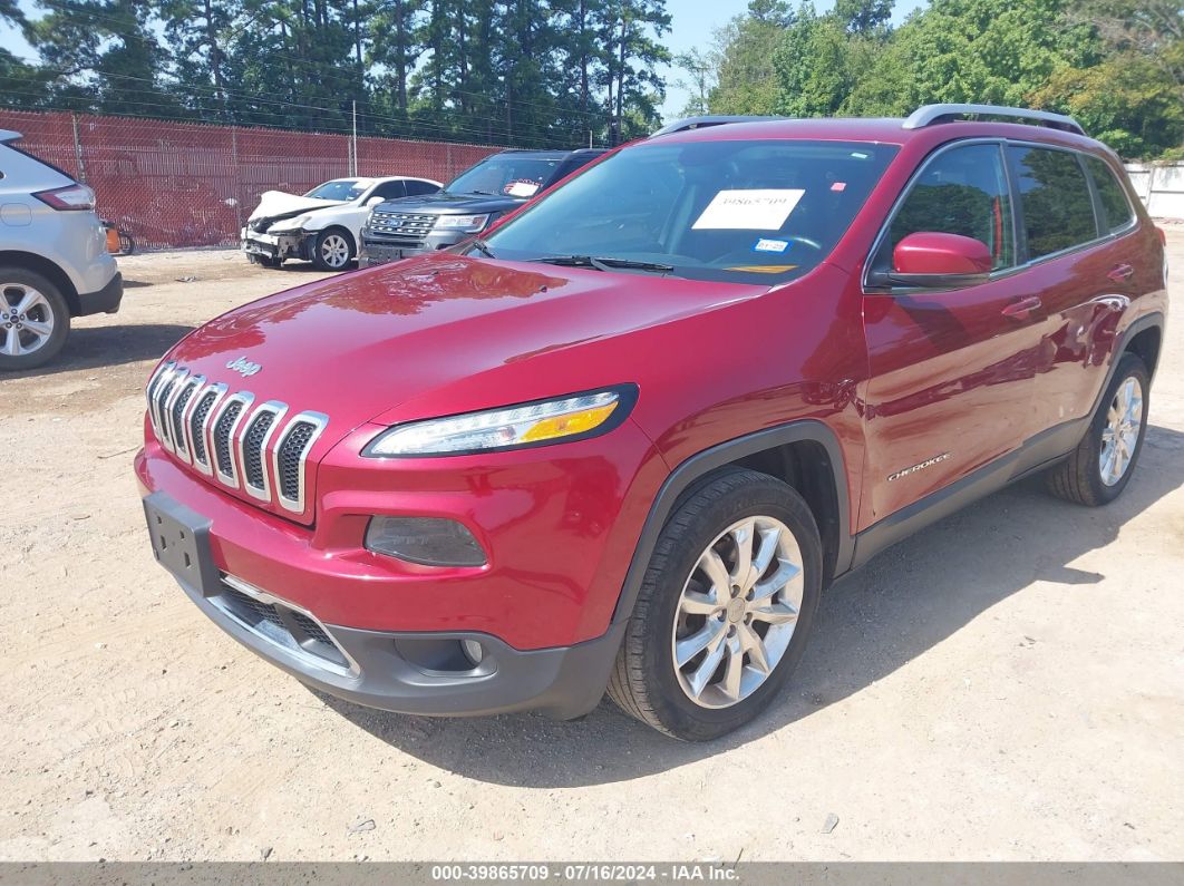 2017 Jeep Cherokee Limited Fwd Red vin: 1C4PJLDB1HW516062