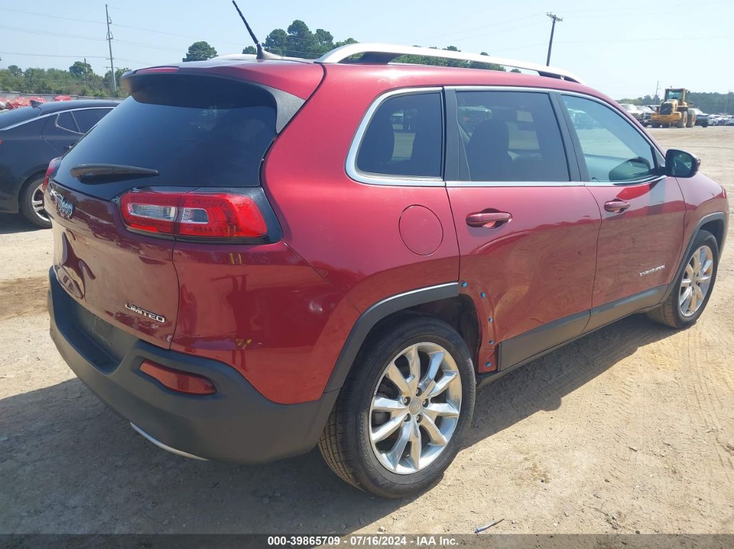 2017 Jeep Cherokee Limited Fwd Red vin: 1C4PJLDB1HW516062
