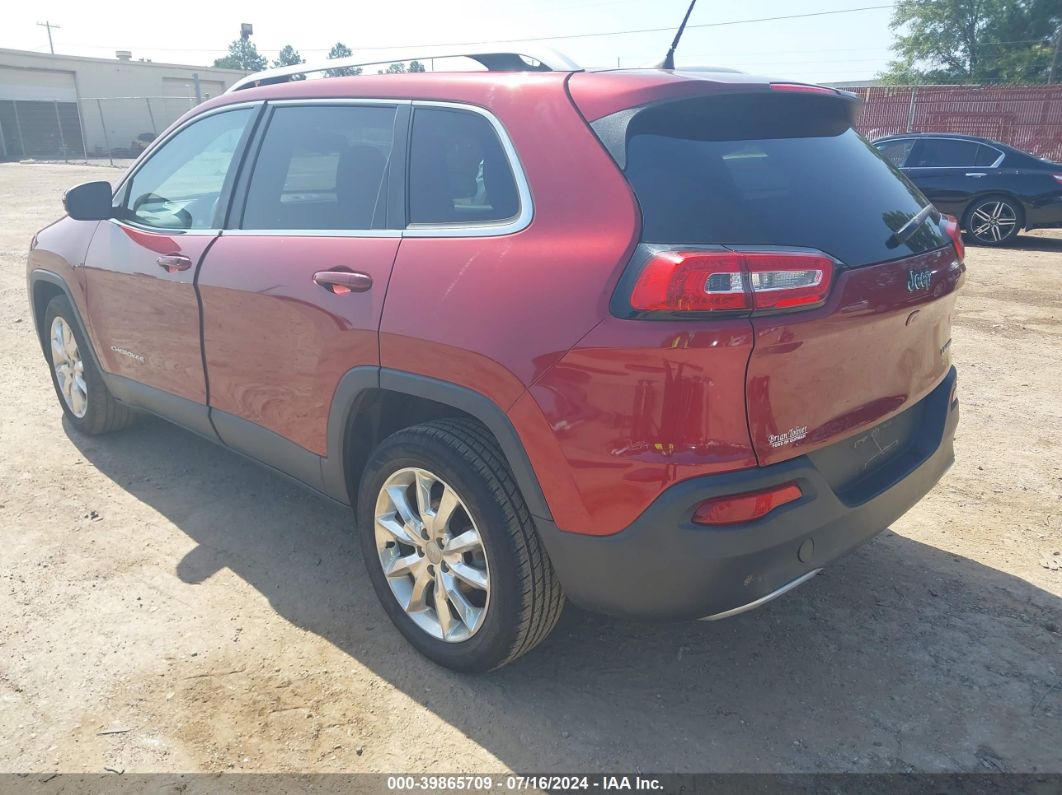 2017 Jeep Cherokee Limited Fwd Red vin: 1C4PJLDB1HW516062
