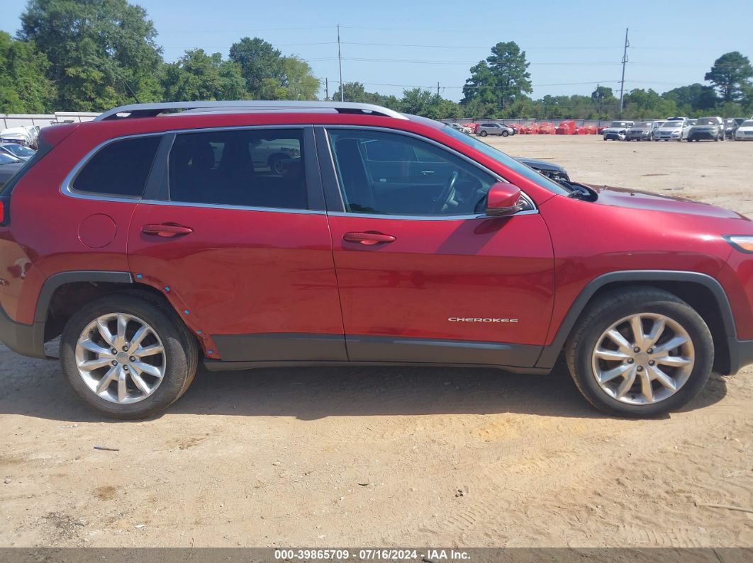 2017 Jeep Cherokee Limited Fwd Red vin: 1C4PJLDB1HW516062