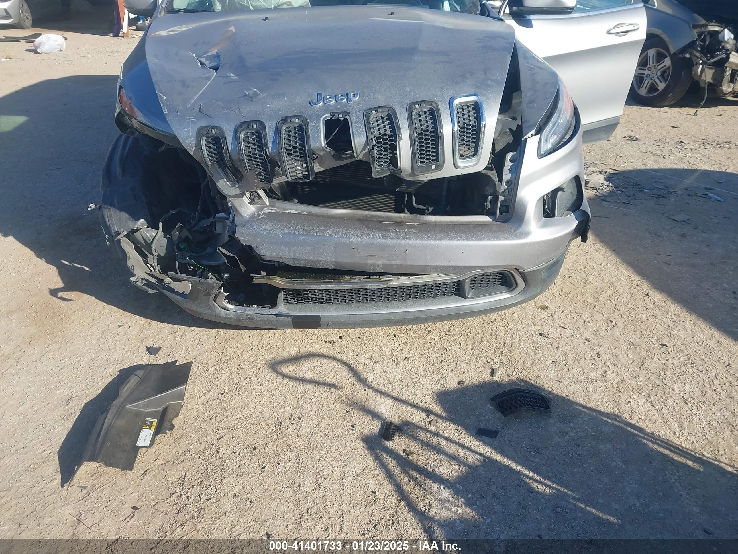 2017 Jeep Cherokee Limited Fwd Gray vin: 1C4PJLDB1HW517745