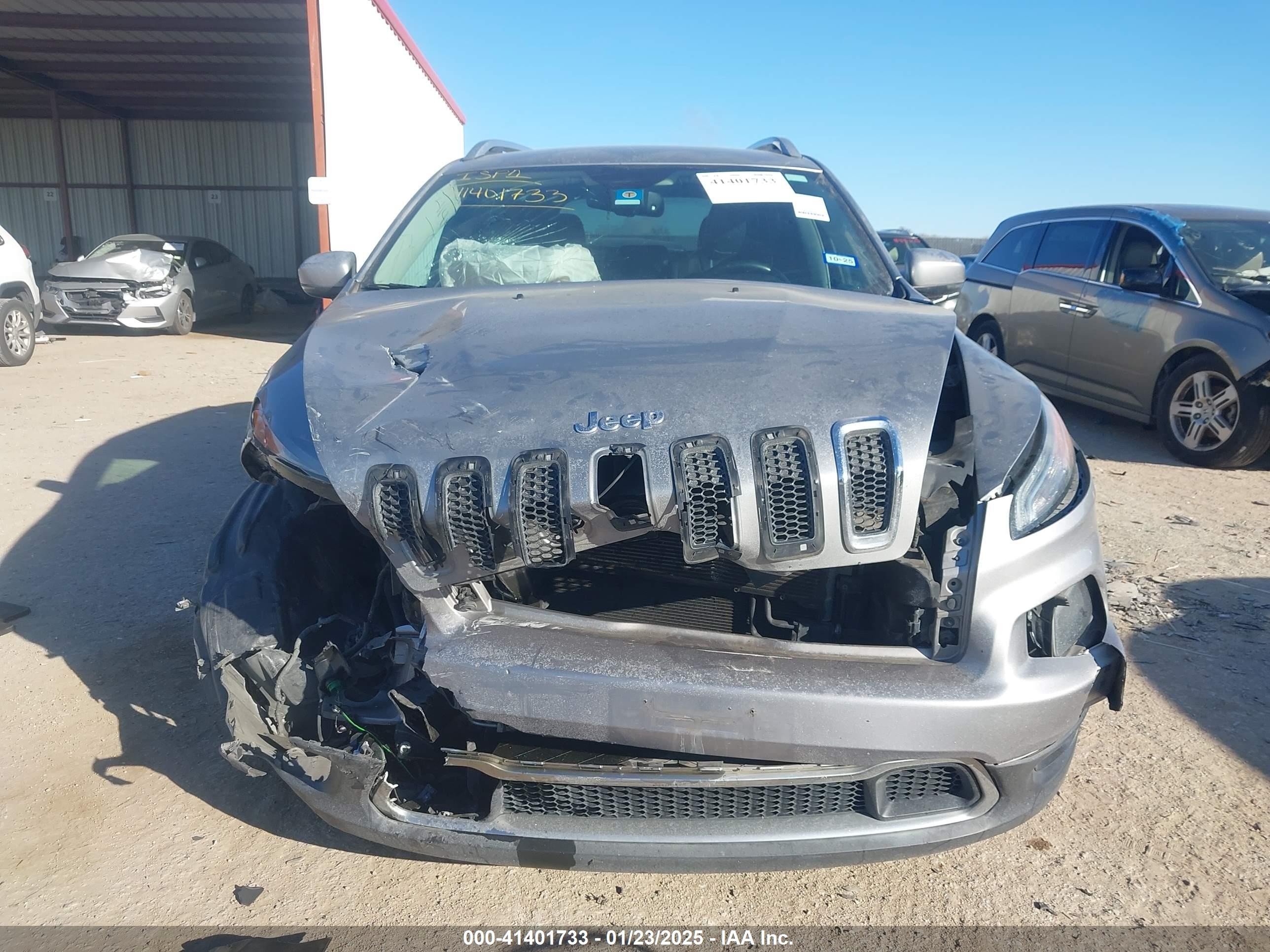 2017 Jeep Cherokee Limited Fwd Gray vin: 1C4PJLDB1HW517745