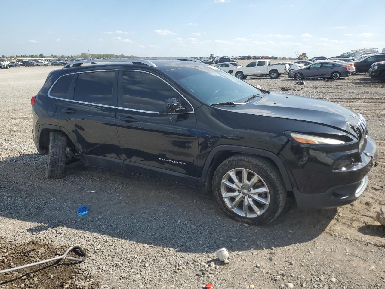 2017 Jeep Cherokee Limited Black vin: 1C4PJLDB1HW572700