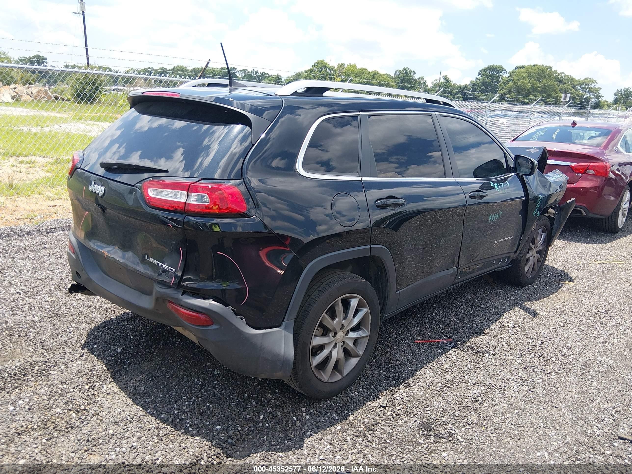 2018 Jeep Cherokee Limited Fwd Black vin: 1C4PJLDB1JD567918