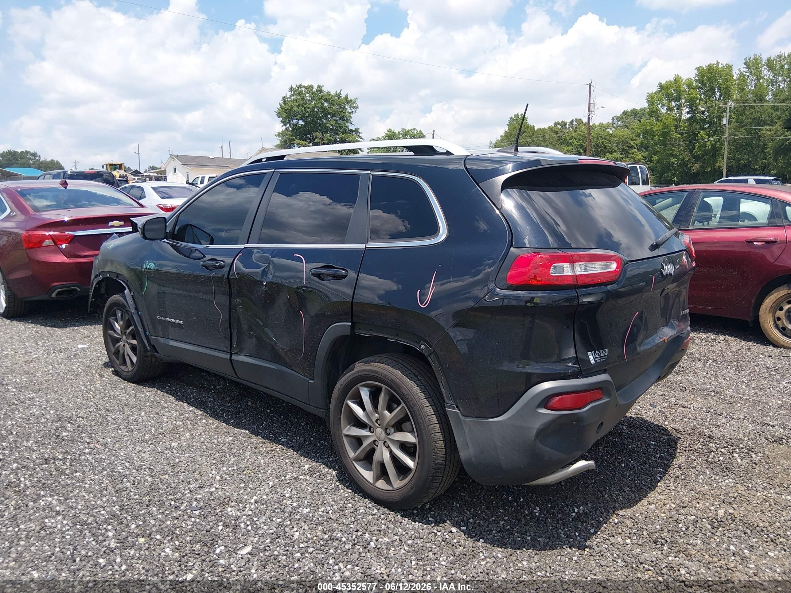 2018 Jeep Cherokee Limited Fwd Black vin: 1C4PJLDB1JD567918