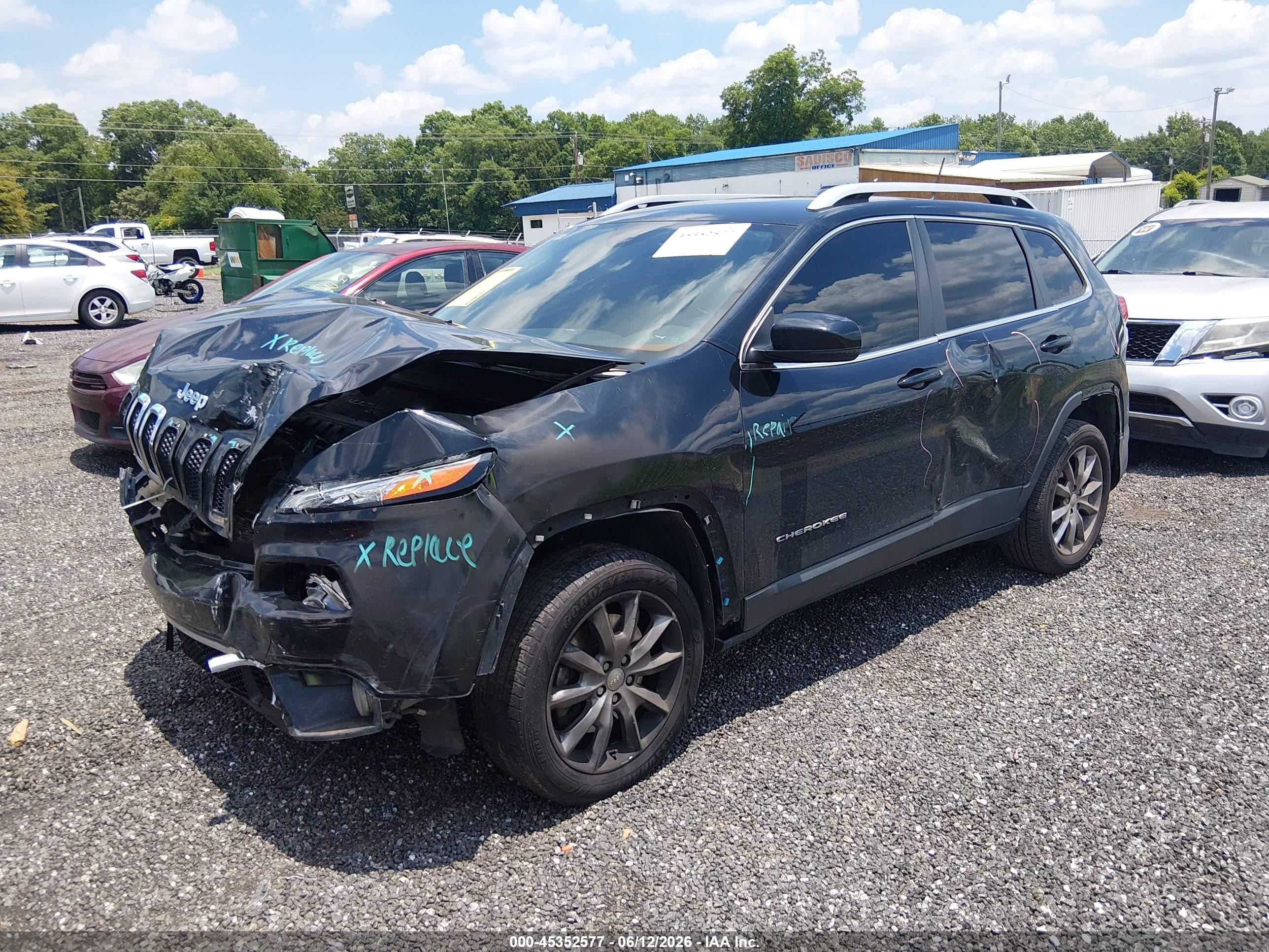 2018 Jeep Cherokee Limited Fwd Black vin: 1C4PJLDB1JD567918